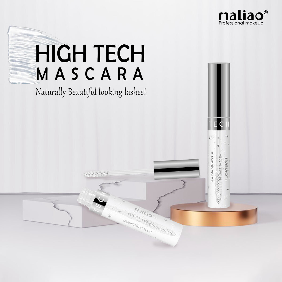 Maliao High Tech Mascara - Diamond Color Brilliance for Radiant Lashes - Maliao Makeup