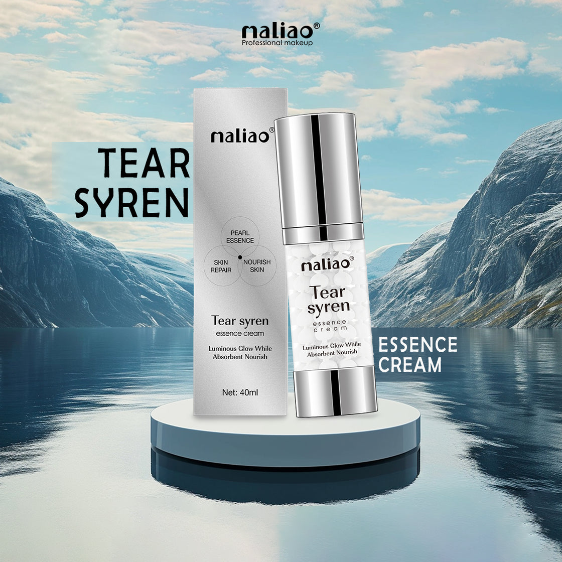 Maliao Luminous Glow Tear Syren Essence Cream - Radiance and Hydration for All Skin Types - Maliao Makeup