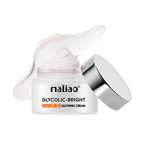 Maliao Glycolic Bright Day Cream SPF 30 - Radiant Face Cream for Glowing Skin Maliao Professional Makeup