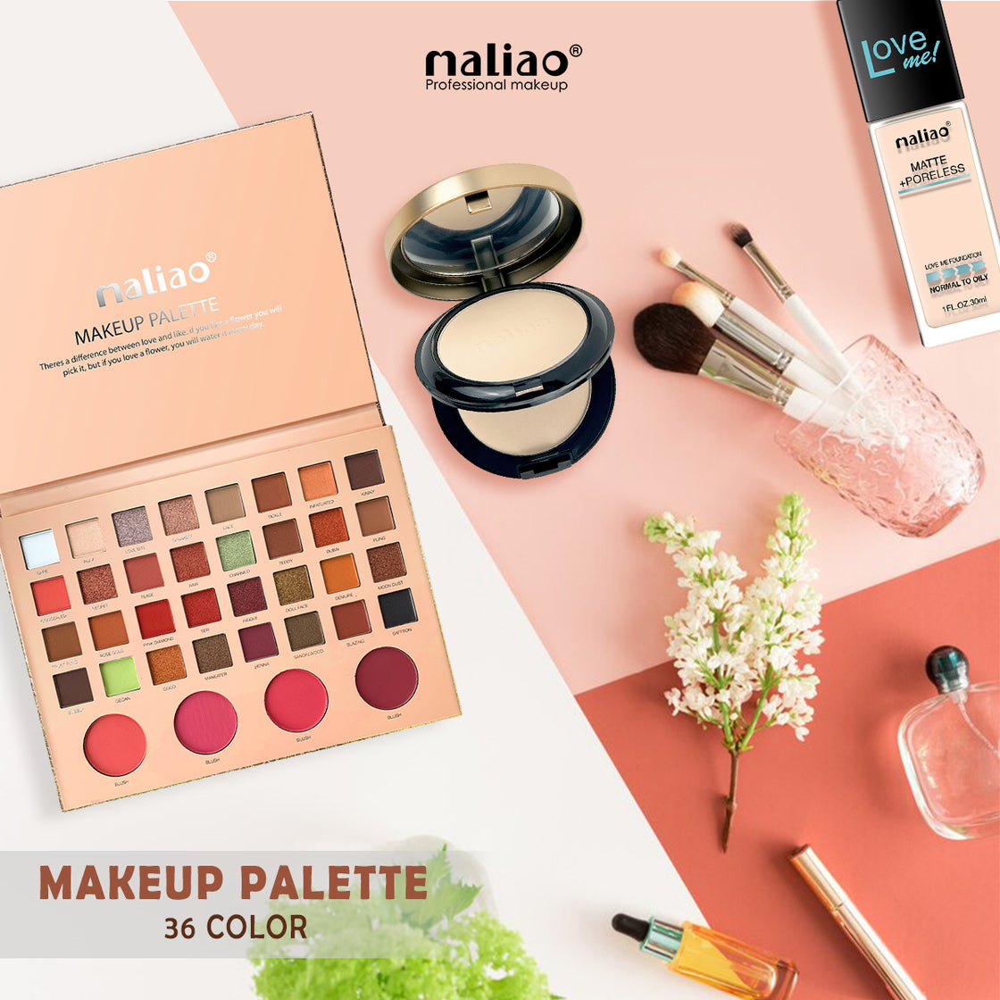 Maliao 36 Color Makeup Palette - Vibrant and Versatile Eyeshadow Palette - Maliao Makeup