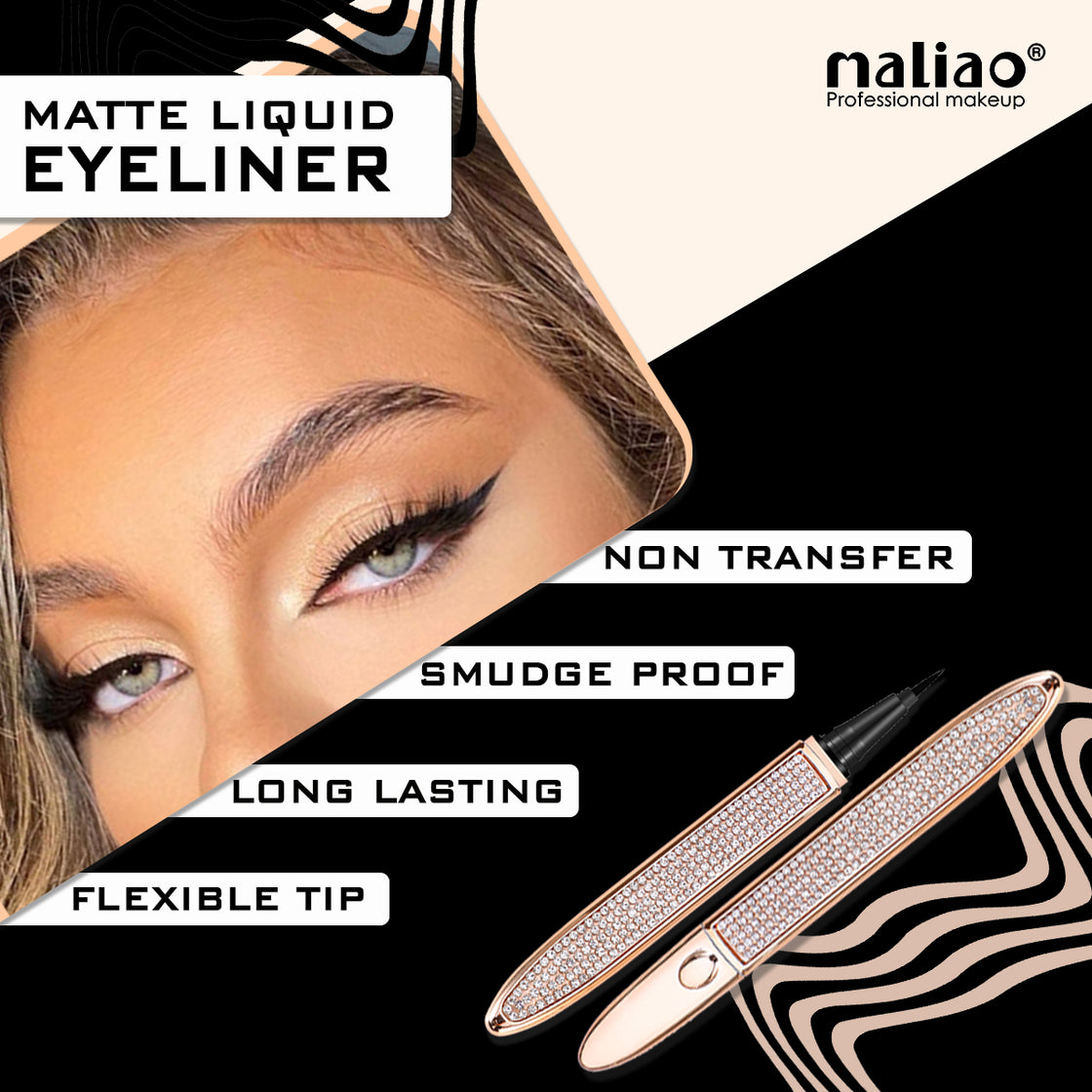 Maliao Liquid Eyeliner 10ML - Precision in Every Stroke - Maliao Makeup