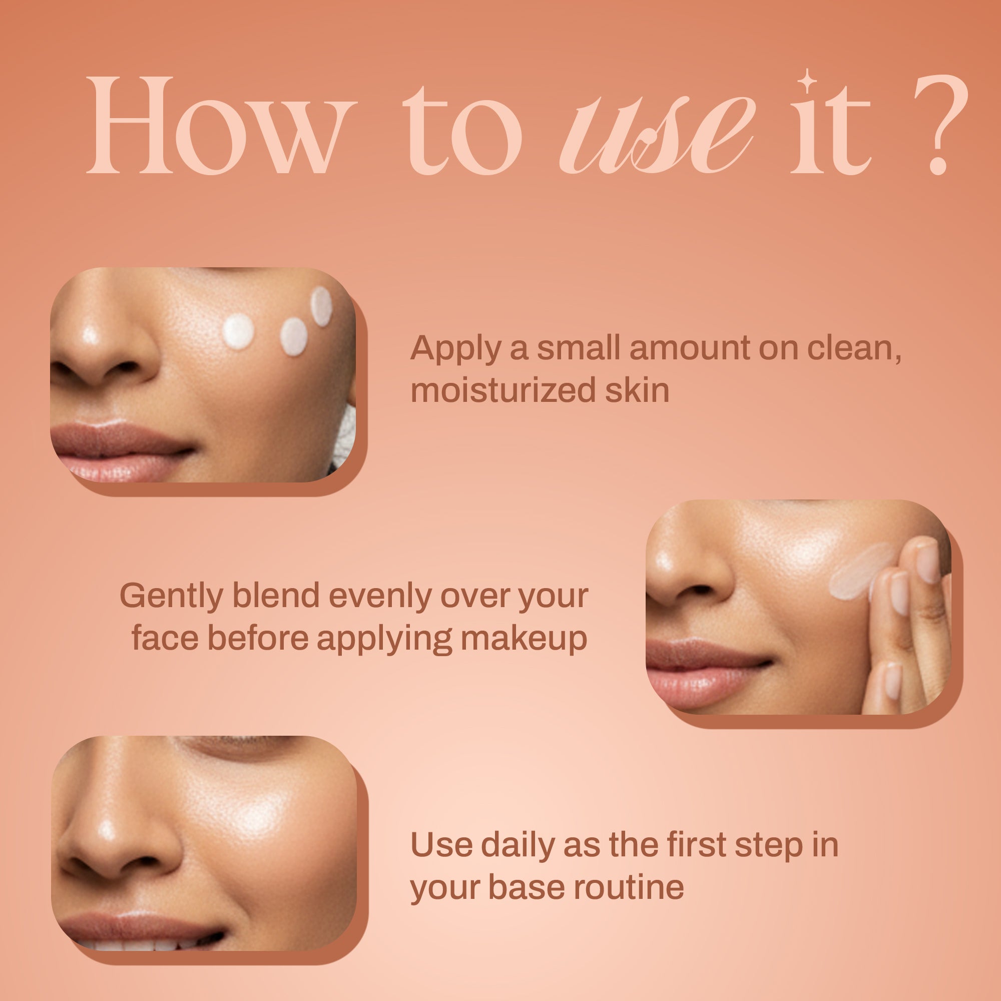 Maliao Natural Glow+ Primer - Skincare & Moisturizing Base with SPF 30 PA+++ Face