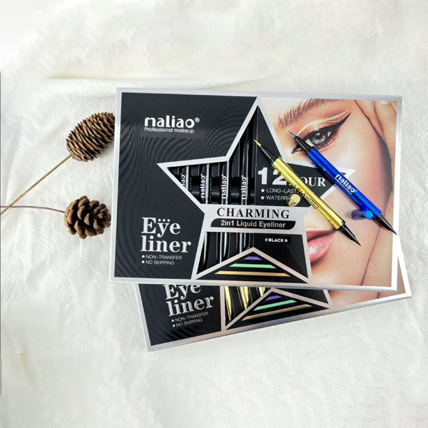 Maliao Charming 2-in-1 Liquid Eyeliner - 12-Hour Long-Lasting, Waterproof, and Precise Definition Maliao Professional Makeup