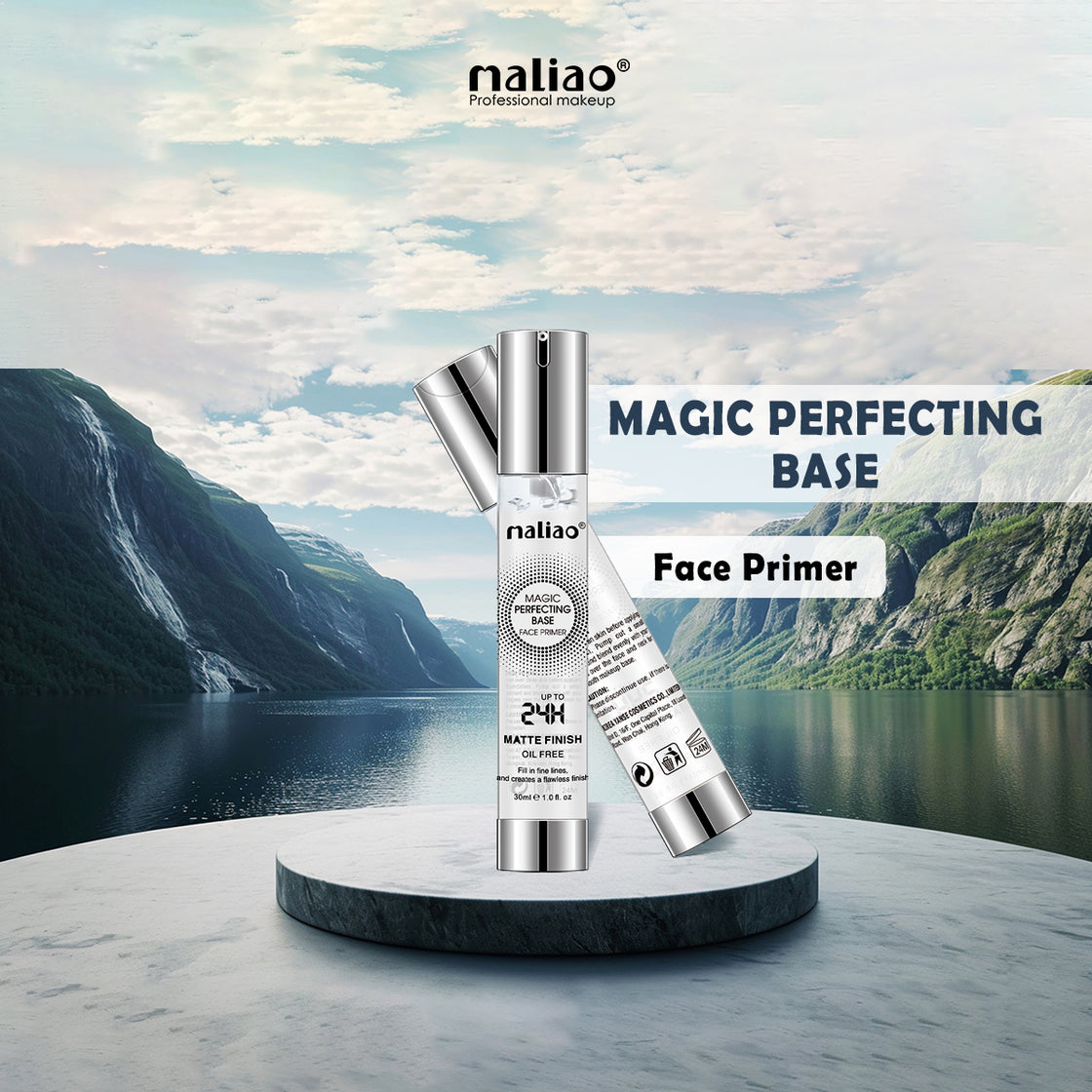 Maliao Matte Finish Face Primer - 24 Hour Long-Lasting, Oil-Free Formula for Flawless Skin - Maliao Makeup