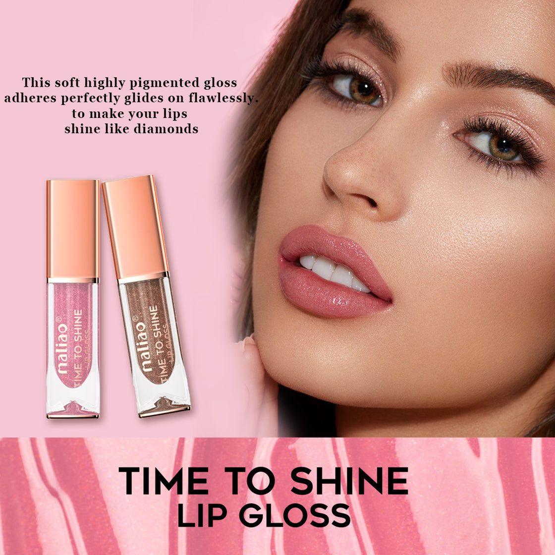 Maliao Time to Shine Lip Gloss - Glossy Brilliance for Stunning Lips Maliao Professional Makeup