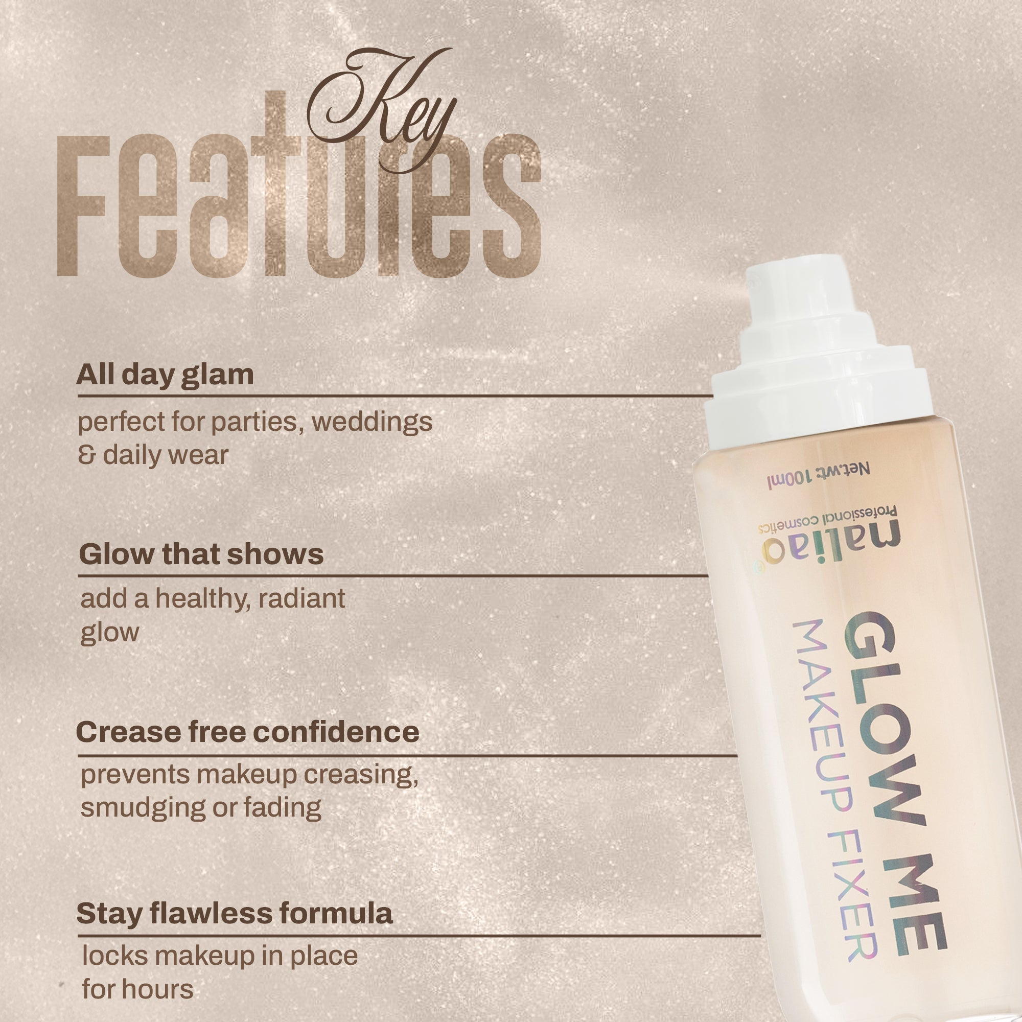 Maliao Glow Me Makeup Fixer Face