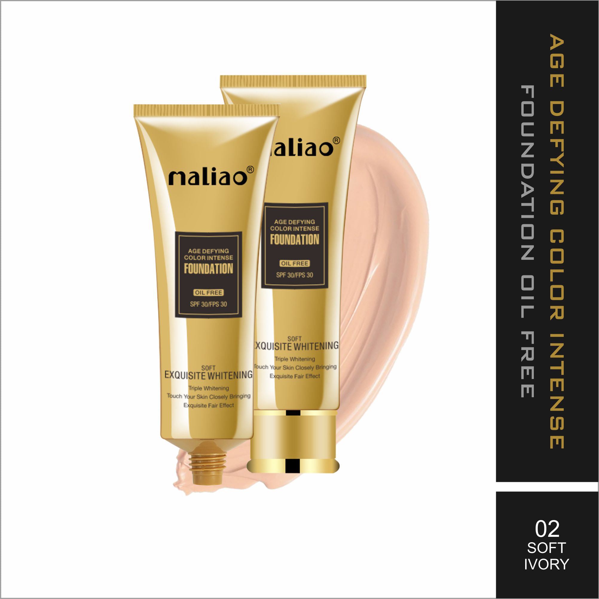 Maliao Age Defying Foundation: Full Coverage, Anti-Aging, Matte Finish Maliao Professional Makeup