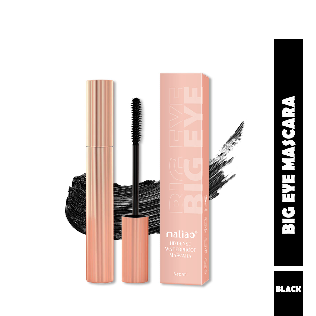 Maliao HD Waterproof Mascara - Intense, Dense, Long-Lasting Lashes Maliao Professional Makeup