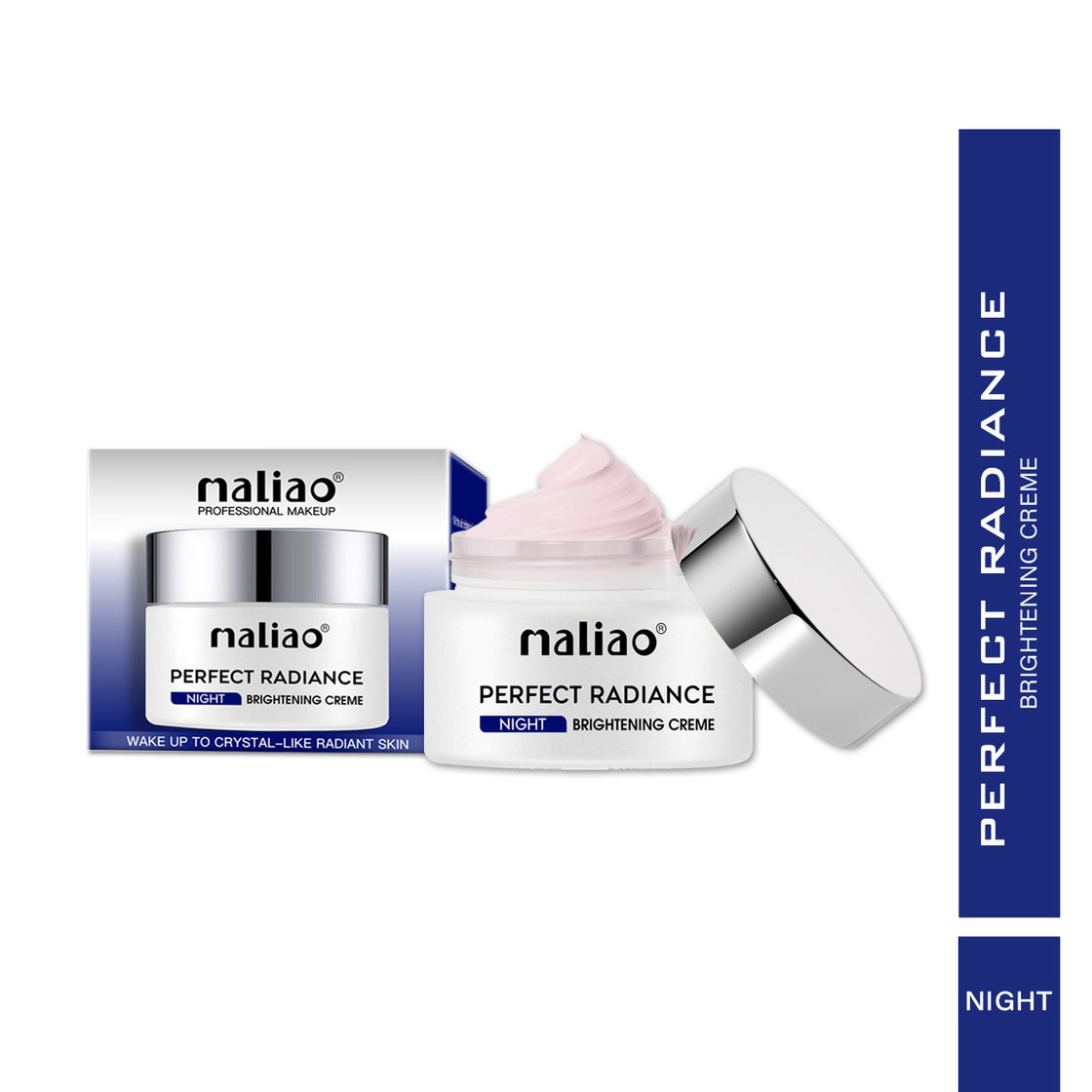 Maliao Perfect Radiance Night Cream - Brightening & Hydrating Crème for Overnight Skin Rejuvenation Maliao Professional Makeup