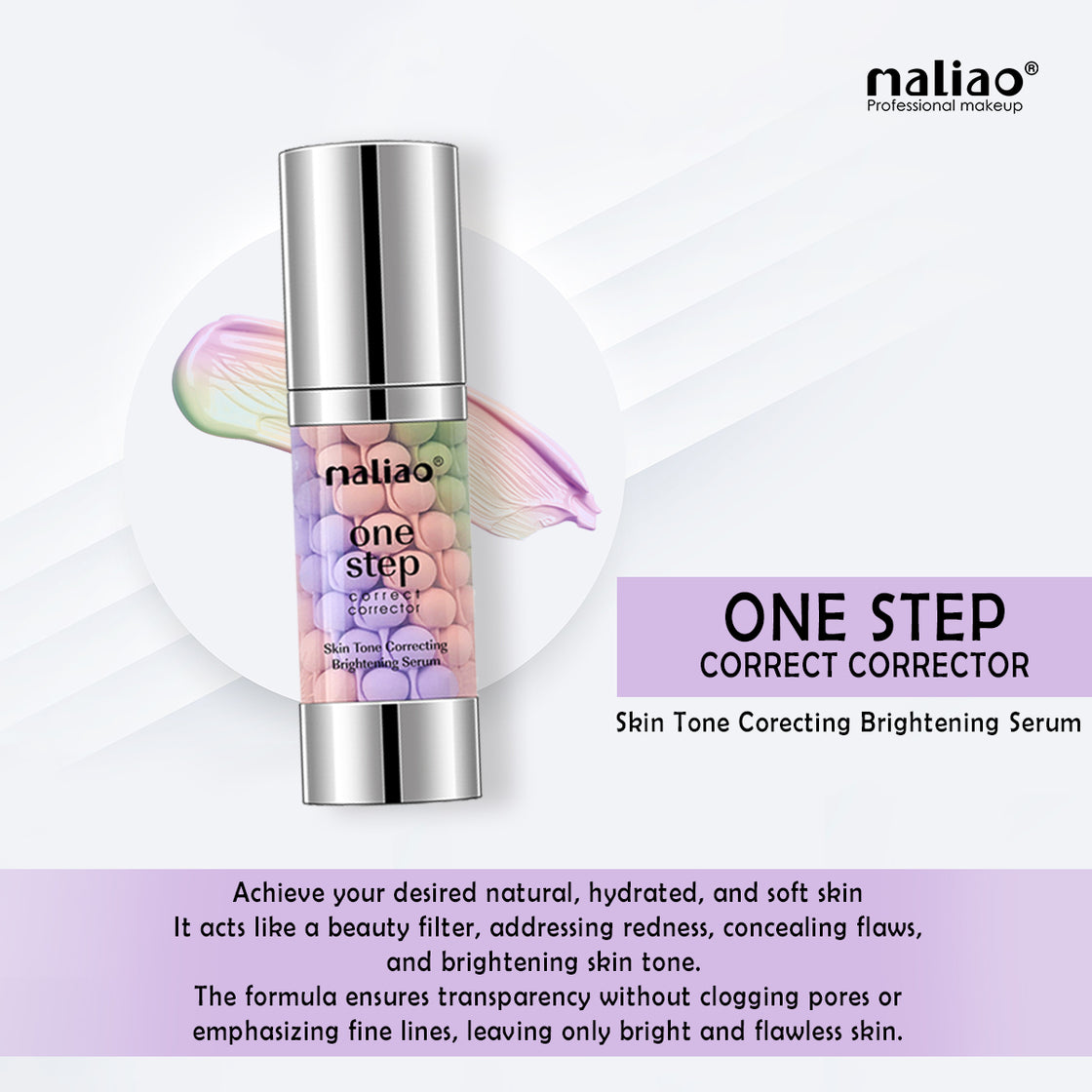 Maliao One Step Correct Corrector Serum - Your Beauty Solution Maliao Professional Makeup