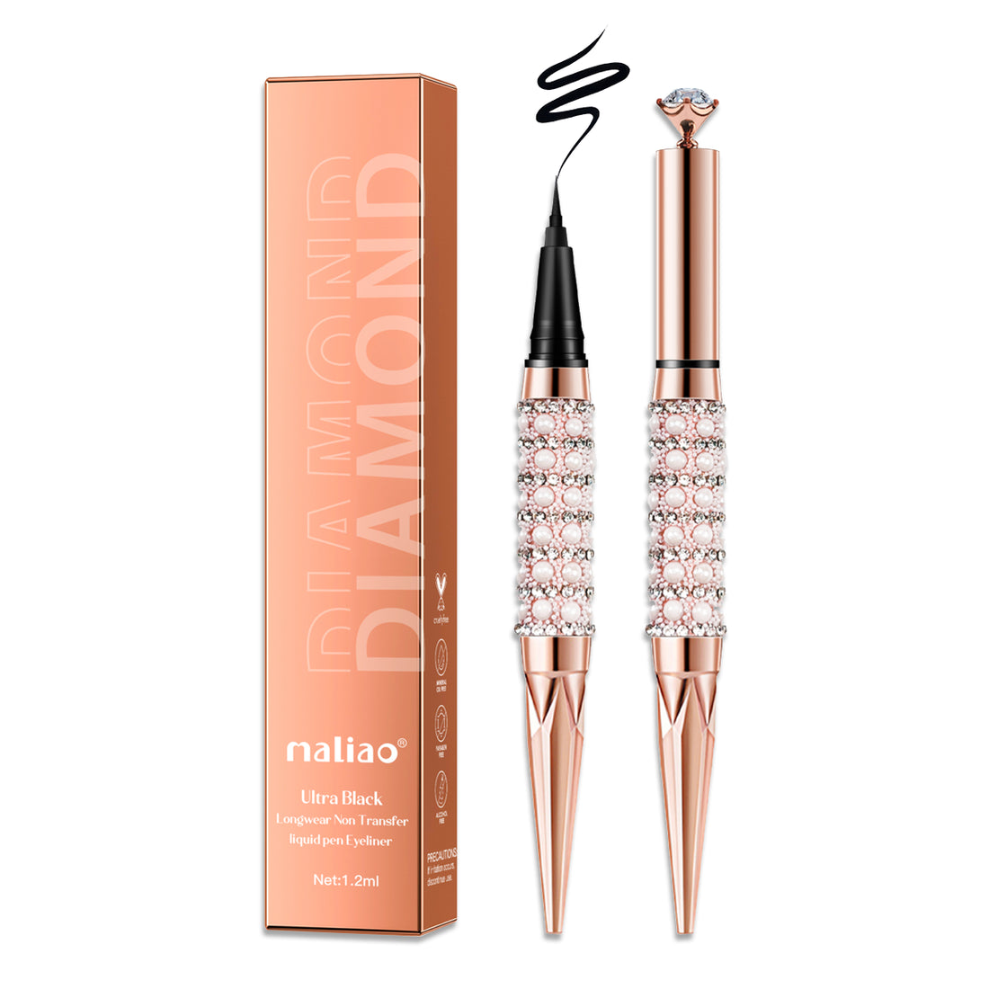 Maliao Easy & Smooth Precise All Day Liquid Eyeliner Pen - Long-Lasting Definition Maliao Professional Makeup