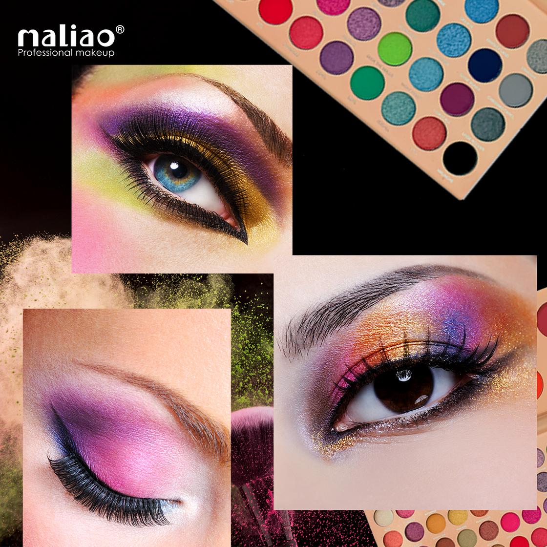 Maliao 10-Color Blush + 48-Color Eyeshadow Makeup Palette - Maliao Makeup