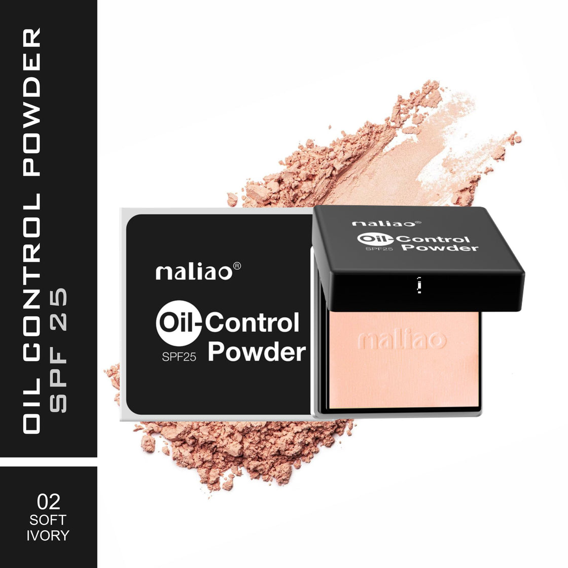 Maliao Oil-Control Powder SPF 25 - Shine-Free Perfection with Sun Protection - Maliao Makeup