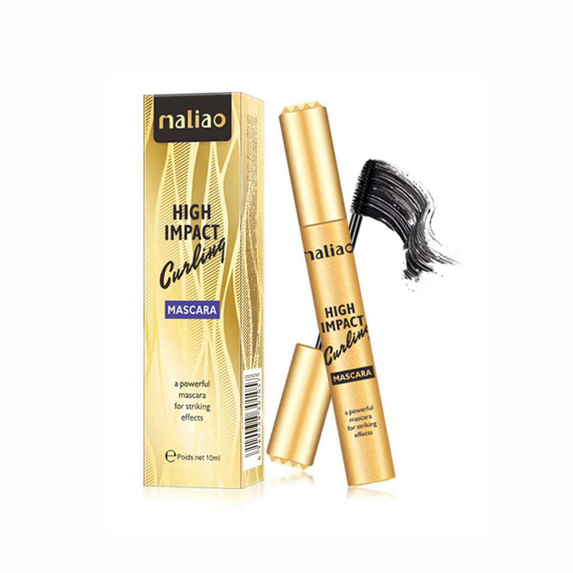 Maliao High Impact Curling Mascara - Voluminous Lashes & Lasting Curl Maliao Professional Makeup