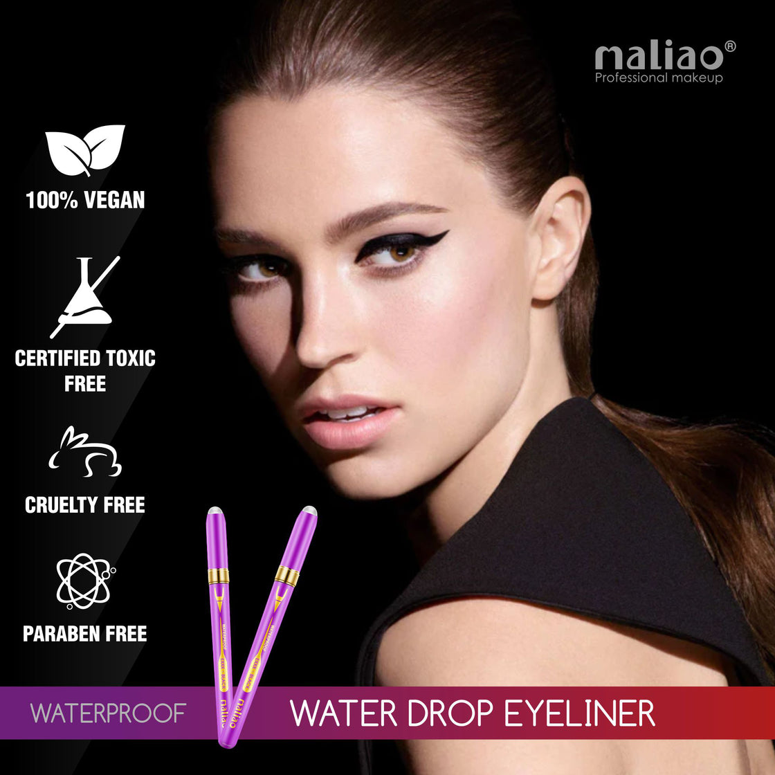 Maliao Waterproof High Definition Water Drop Eyeliner - Precision in Every Drop - Maliao Makeup