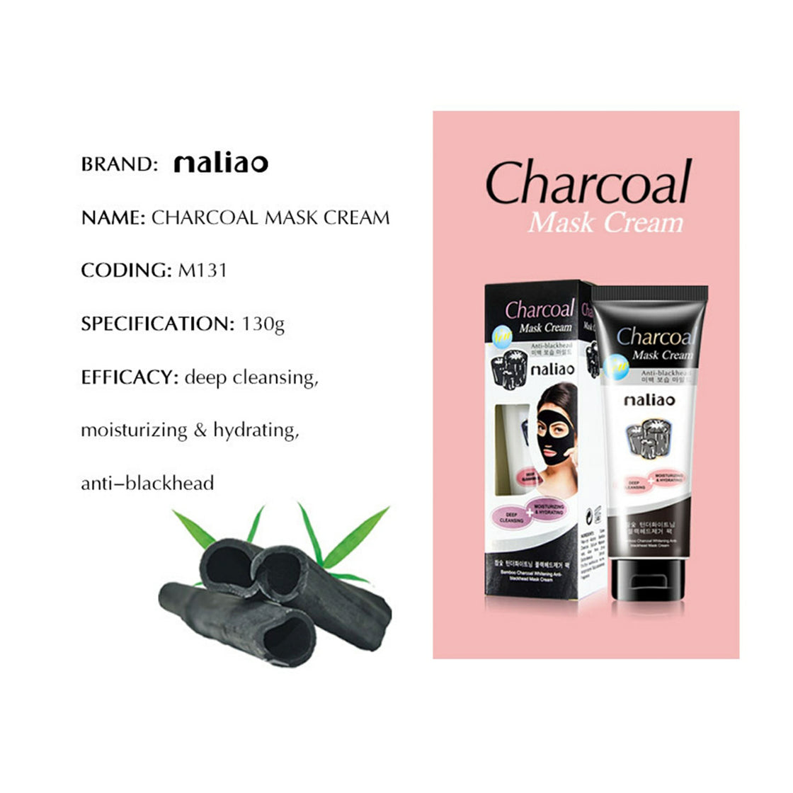 Maliao Black Peel-Off Mask with Deep Cleansing Charcoal Extract - Maliao Makeup