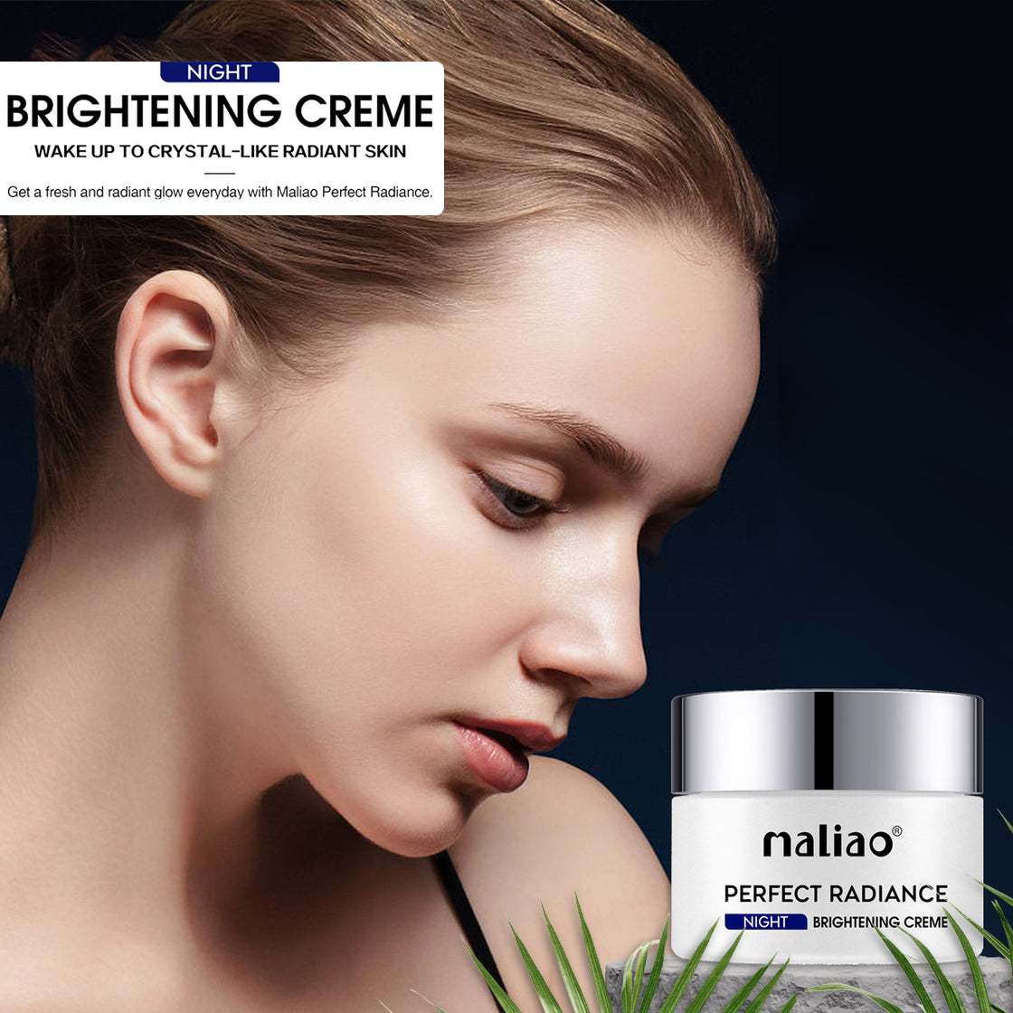 Maliao Perfect Radiance Night Cream - Brightening & Hydrating Crème for Overnight Skin Rejuvenation Maliao Professional Makeup