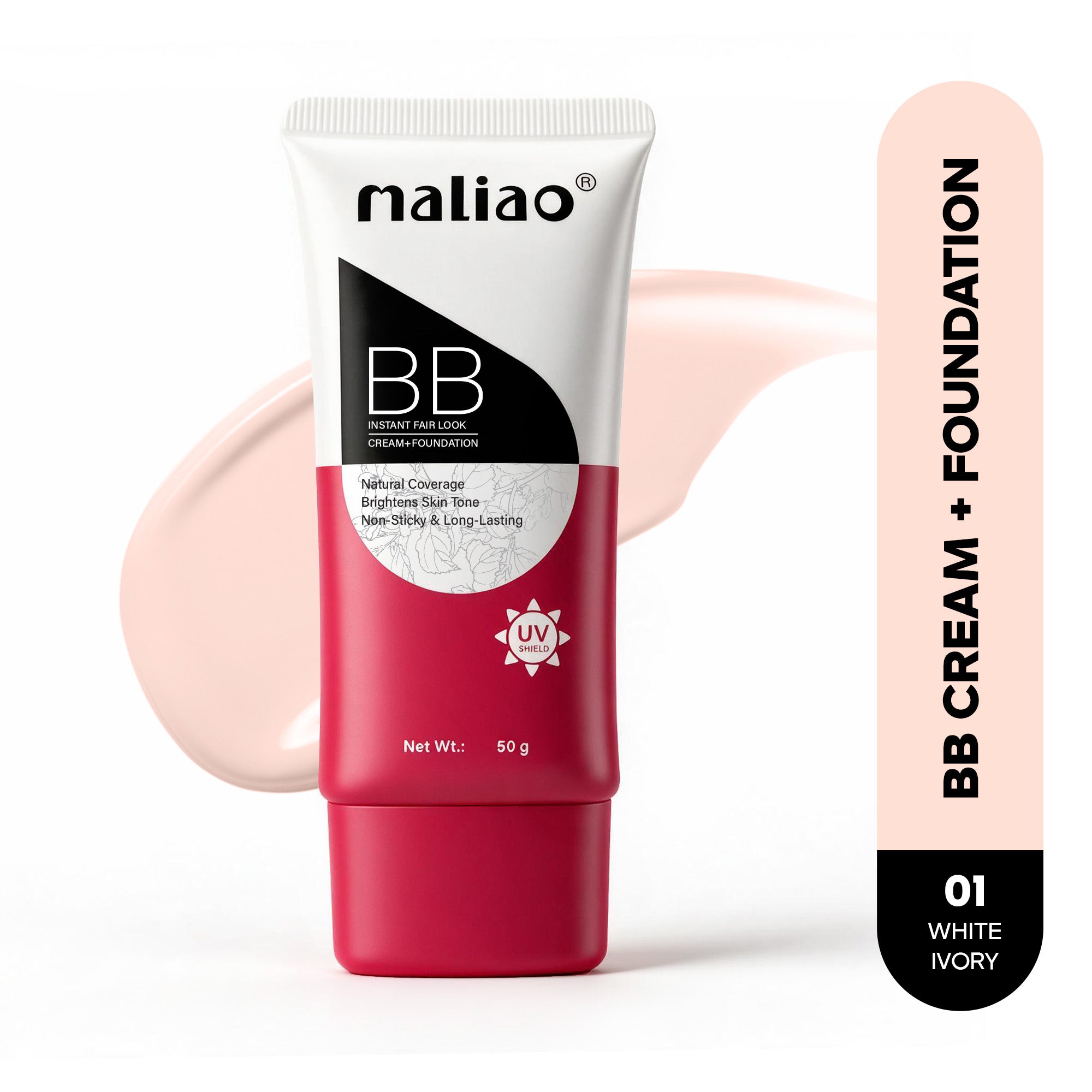 Maliao BB Foundation + Fairness Cream Face