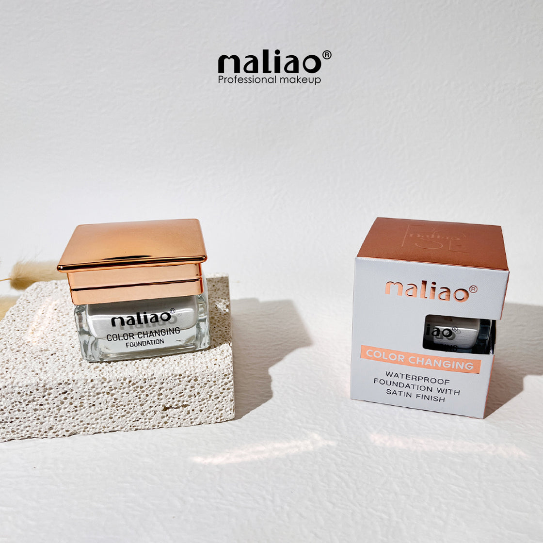 Maliao Colour Changing Waterproof Foundation with Satin Finish - Long-Lasting Beauty Maliao Professional Makeup