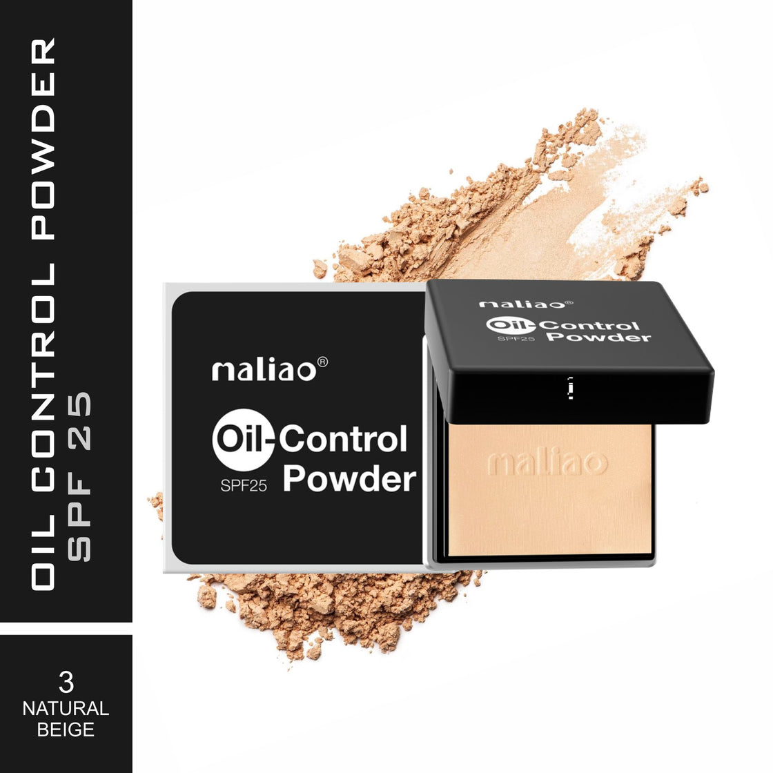 Maliao Oil-Control Powder SPF 25 - Shine-Free Perfection with Sun Protection - Maliao Makeup