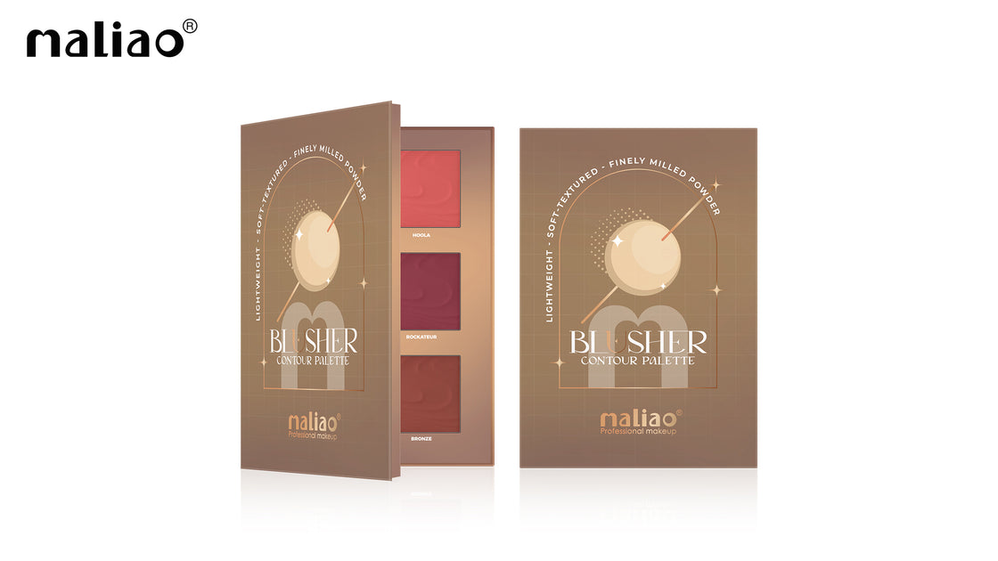 Maliao Blusher Contour Palette - Lightweight, Soft-Textured Powder - Maliao Makeup