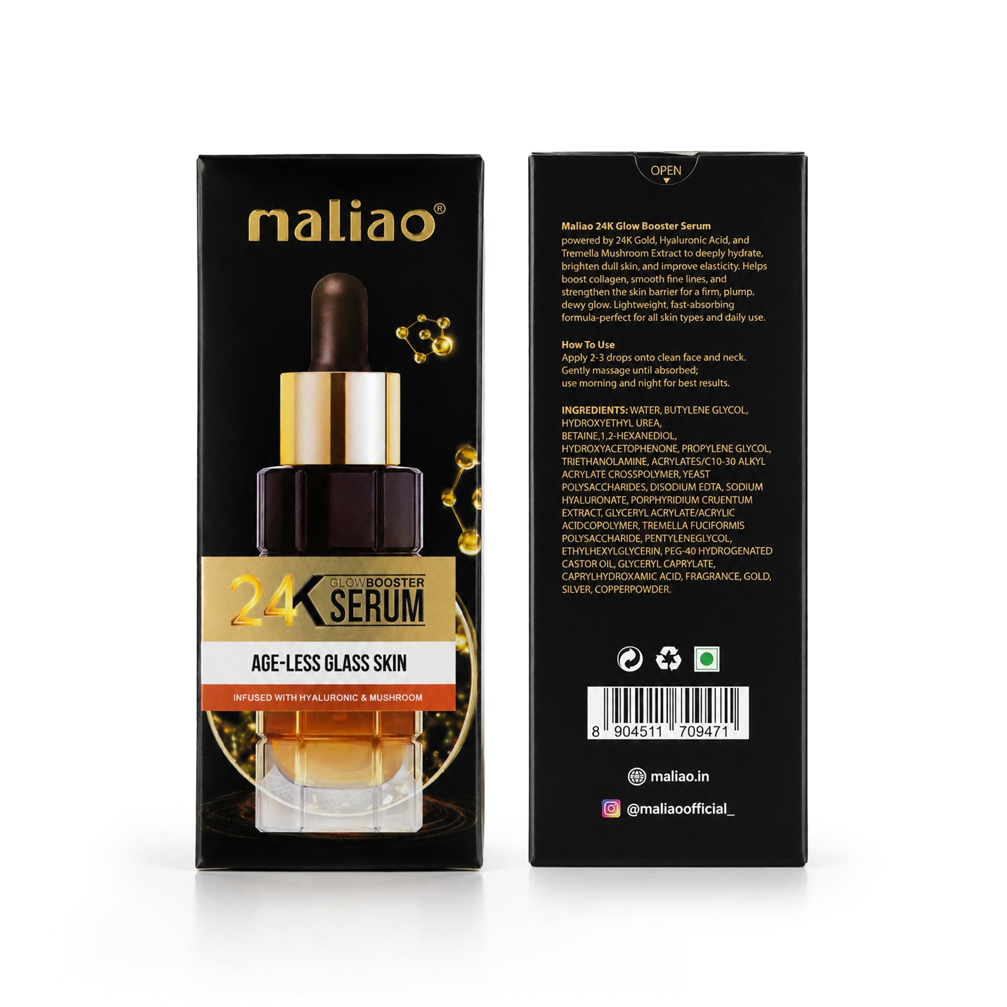 Maliao 24K Glow Booster Serum Face