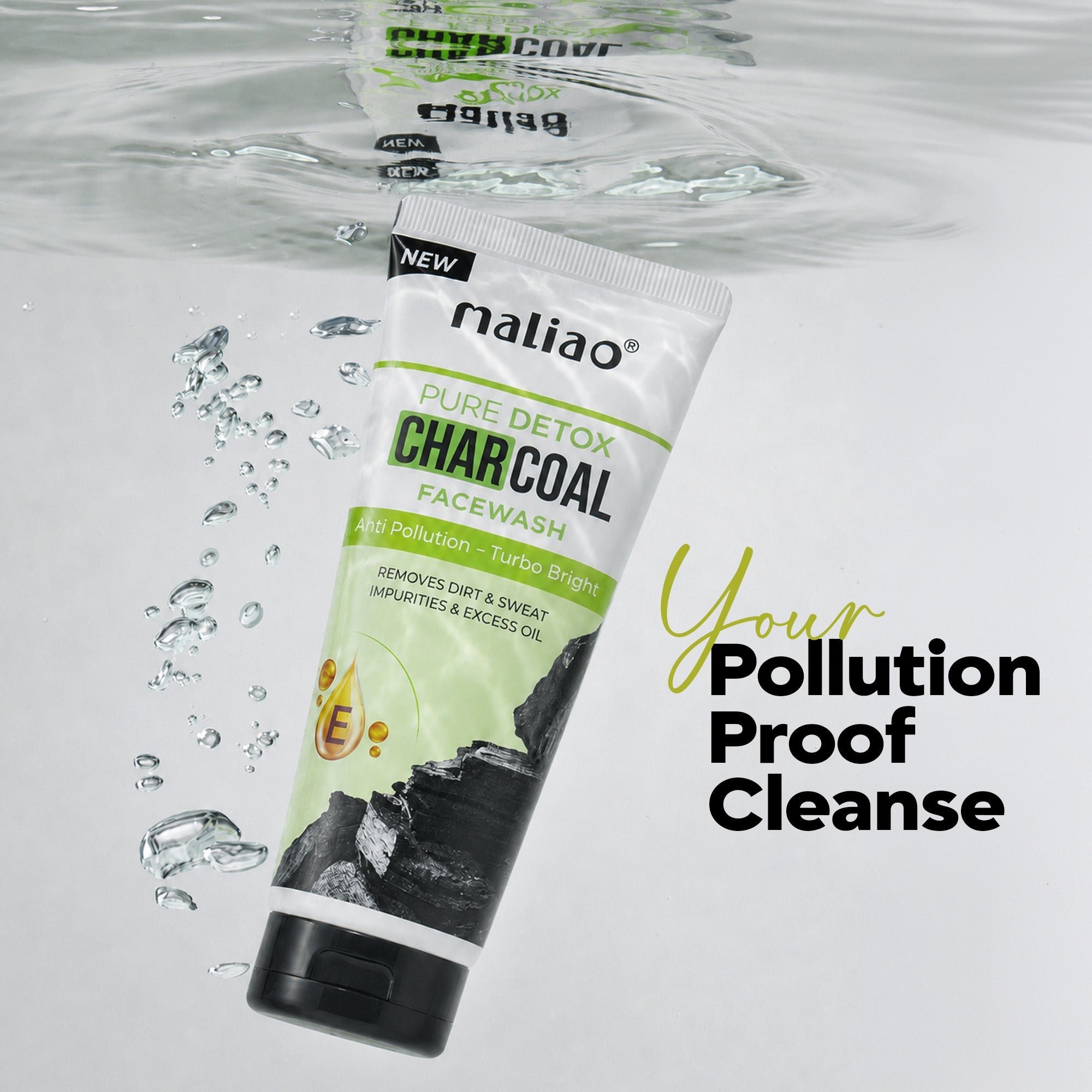 Maliao Pure Detox Charcoal Face wash Face