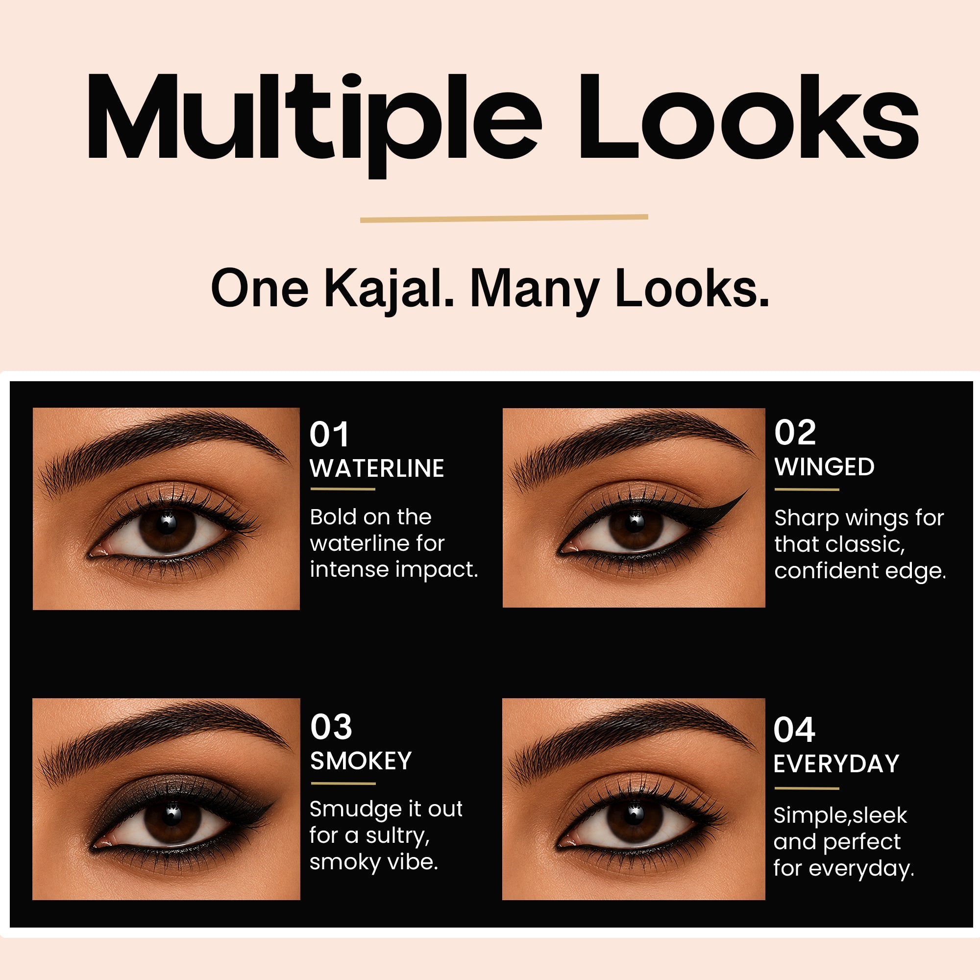 Maliao Double Take Kajal Duo – Intense Black & Pure White