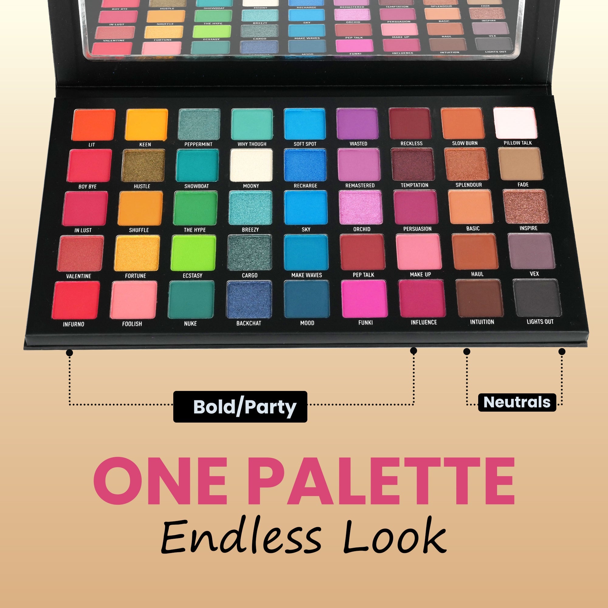 Maliao Retro Glamour Remastered MultI Finish Eyeshadow Palette Eye