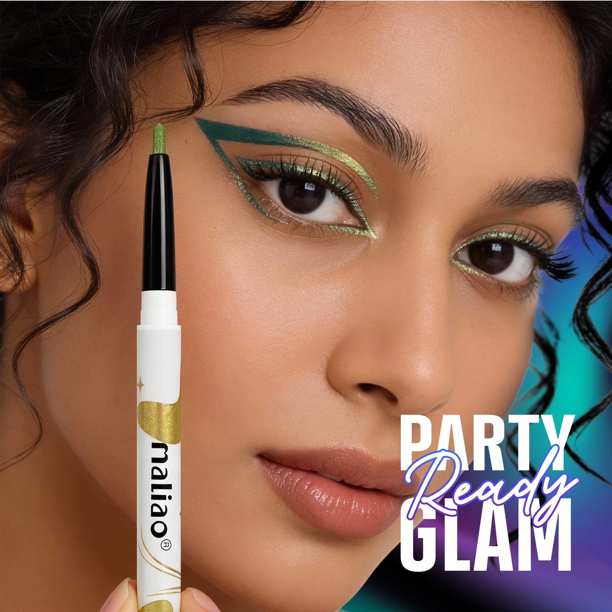 Maliao Holographic Multichrome Eyeliner Eye