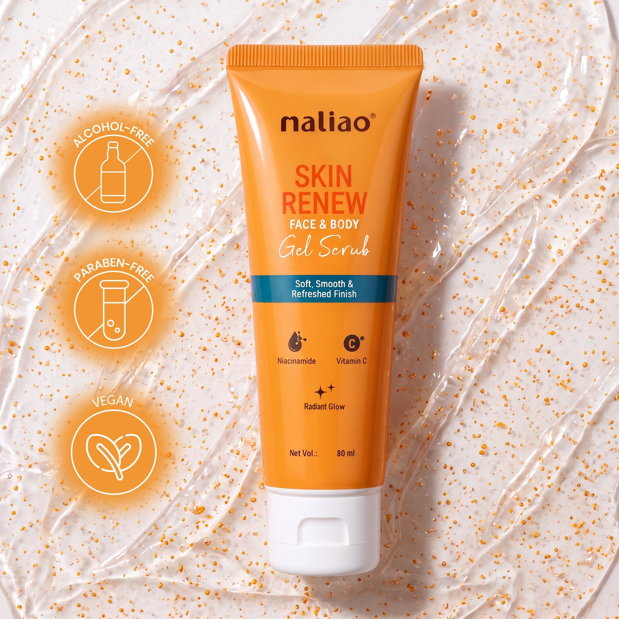 Maliao Skin Renew Face & Body Gel Scrub