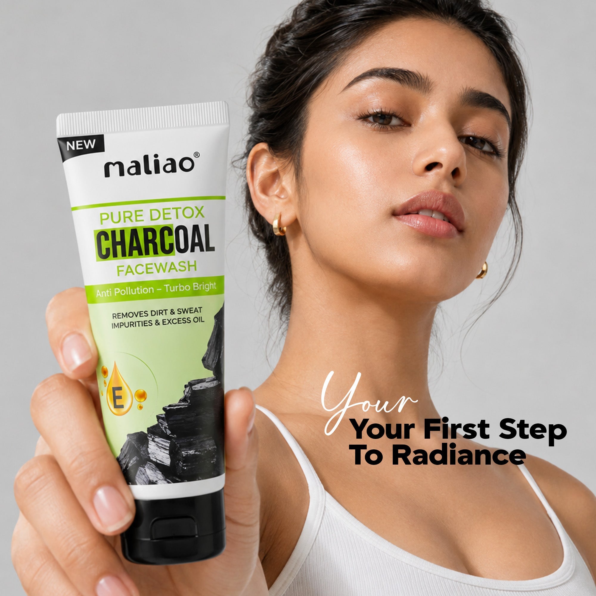 Maliao Pure Detox Charcoal Face wash Face