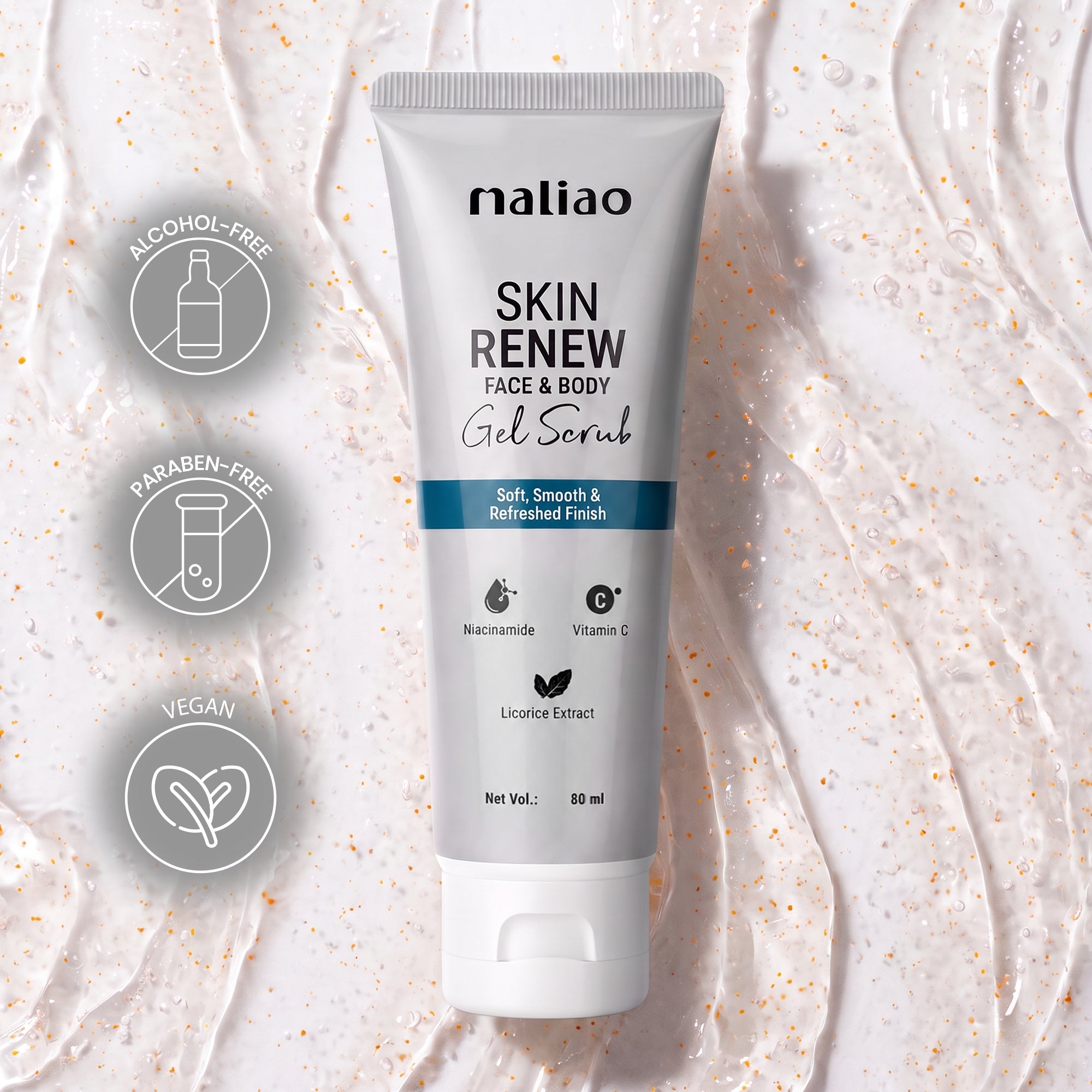 Maliao Skin Renew Face & Body Gel Scrub