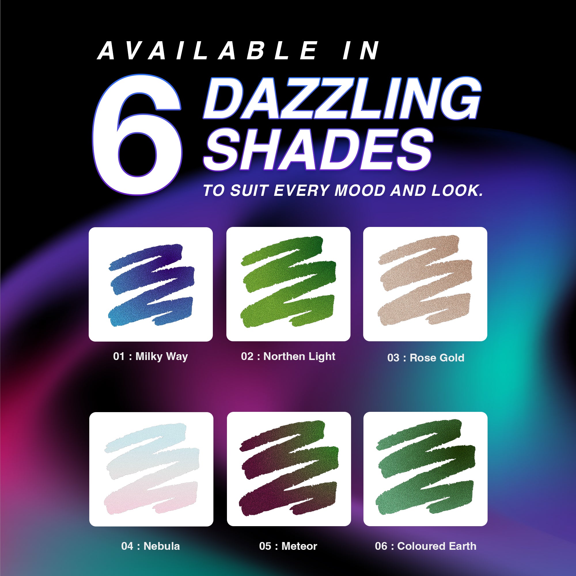 Maliao Holographic Multichrome Eyeliner Eye