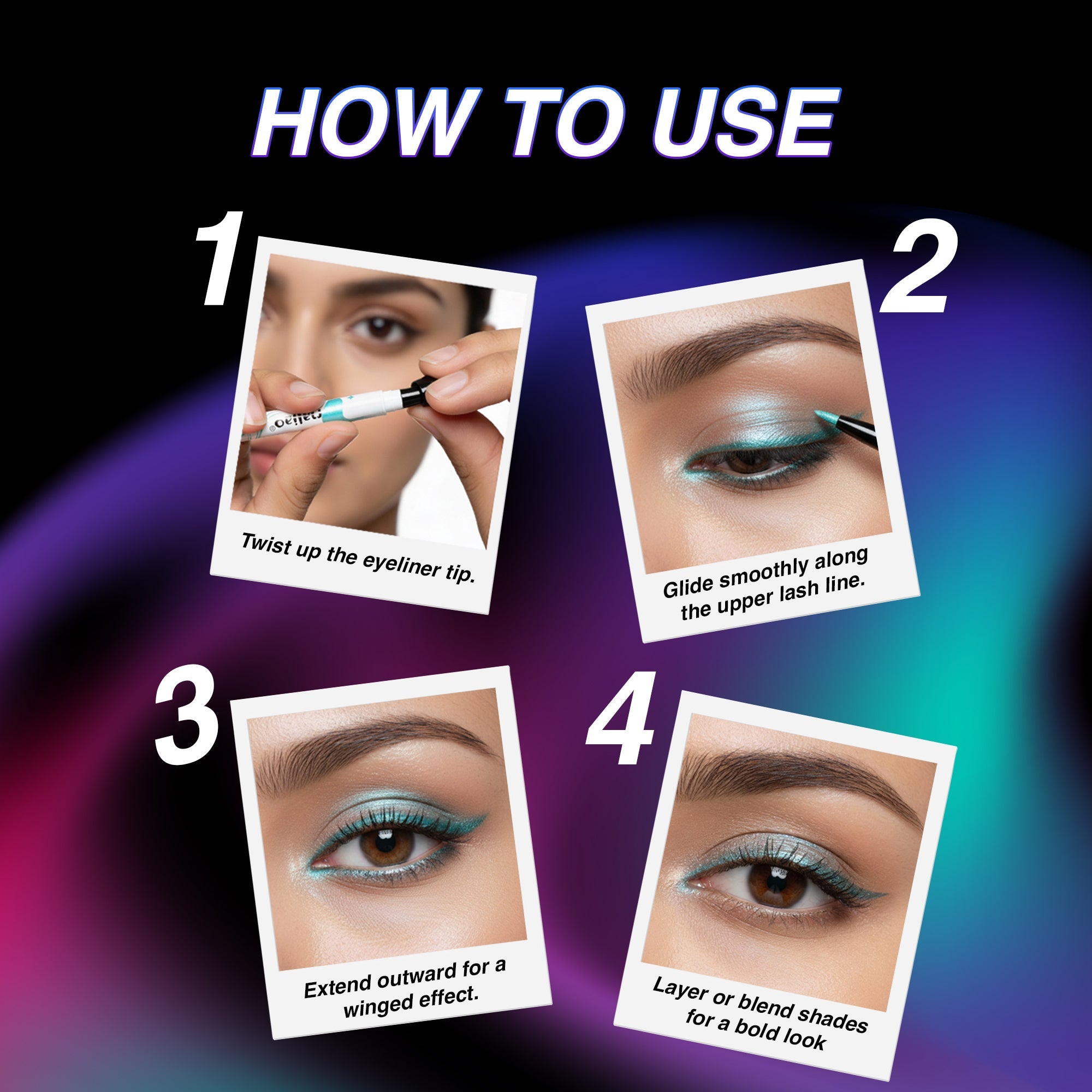 Maliao Holographic Multichrome Eyeliner Eye
