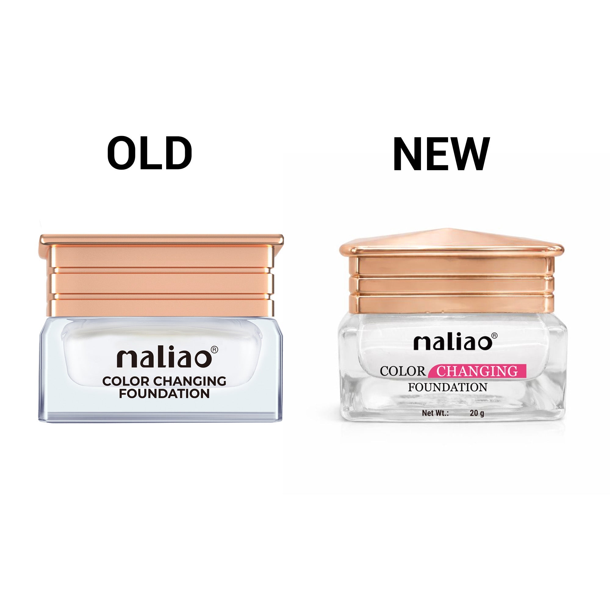 Maliao Color Changing Waterproof Foundation with Satin Finish - Long-Lasting Beauty Face