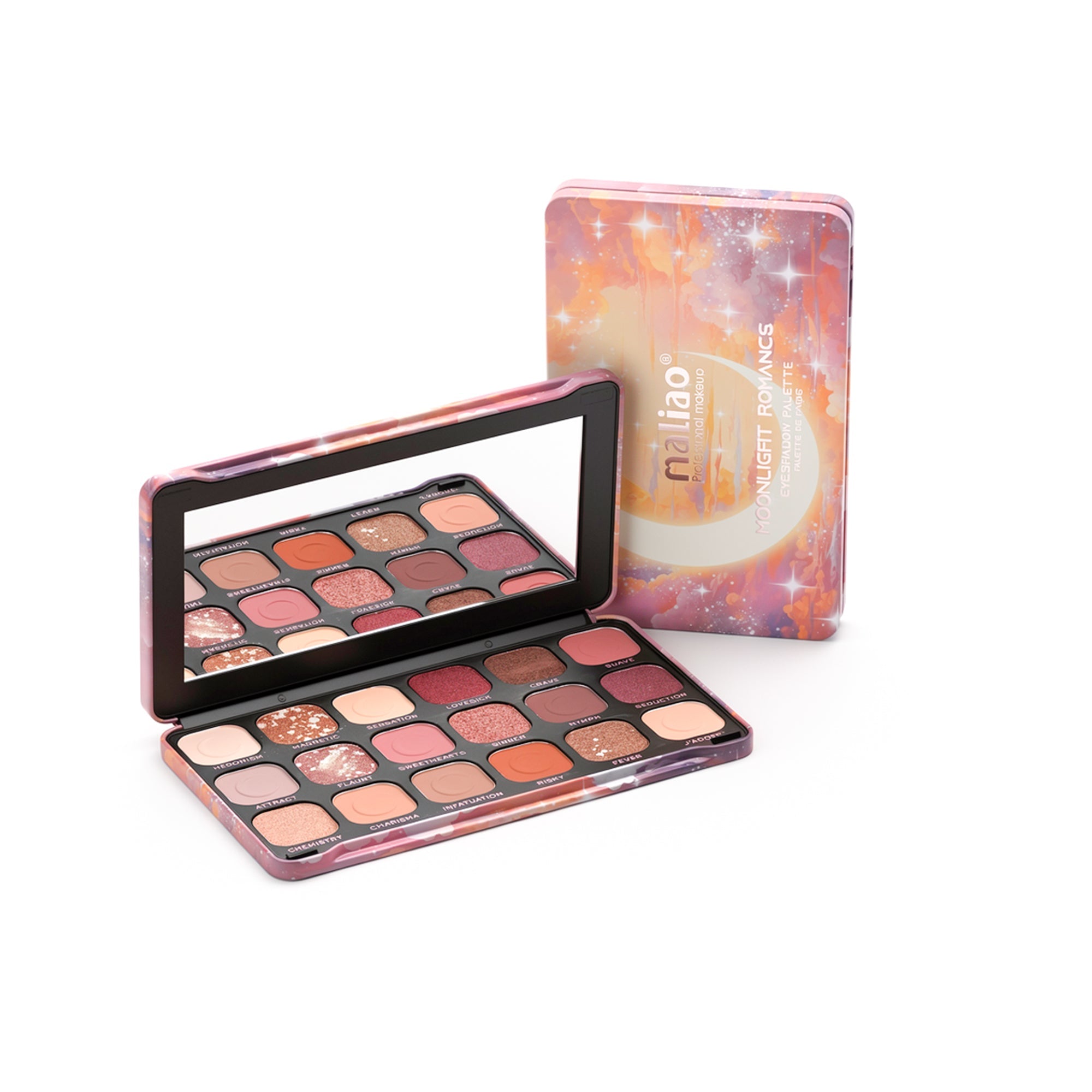 Maliao 18-Color Eyeshadow Palette – Blendable Matte & Shimmer Shades for Stunning Eye Makeup Looks – Highly Pigmented, Long-Lasting Eye Shadow Palette for All Skin Tones