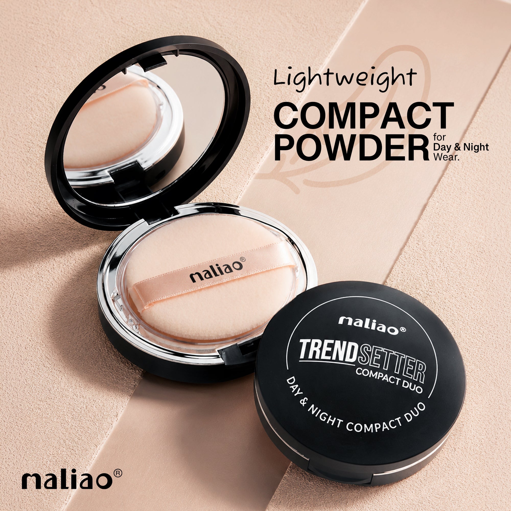Maliao Bright Powder Soft Focus Crystal Bright Puff Cake Face