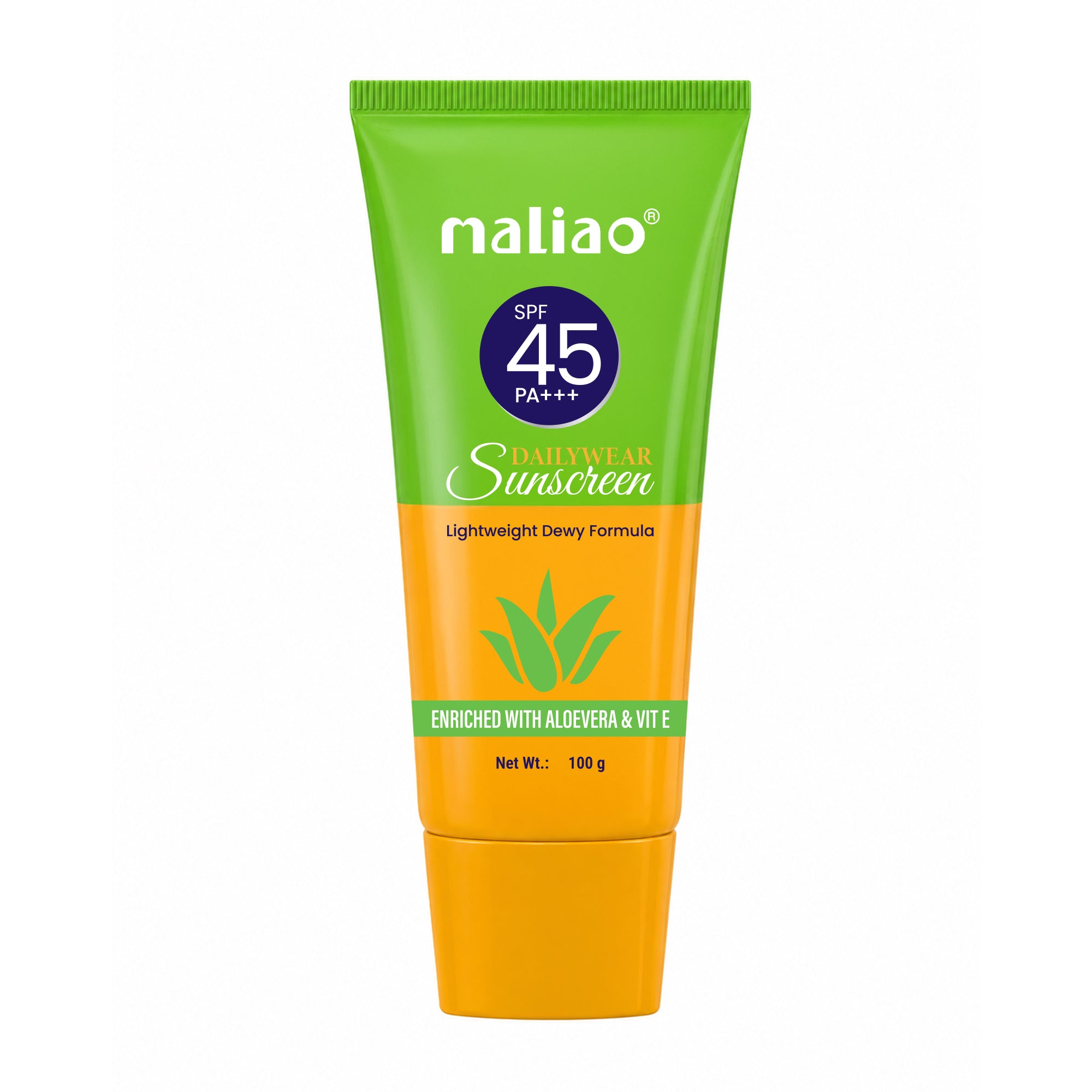 Maliao Dailywear Sunscreen SPF 45 PA+++ Face