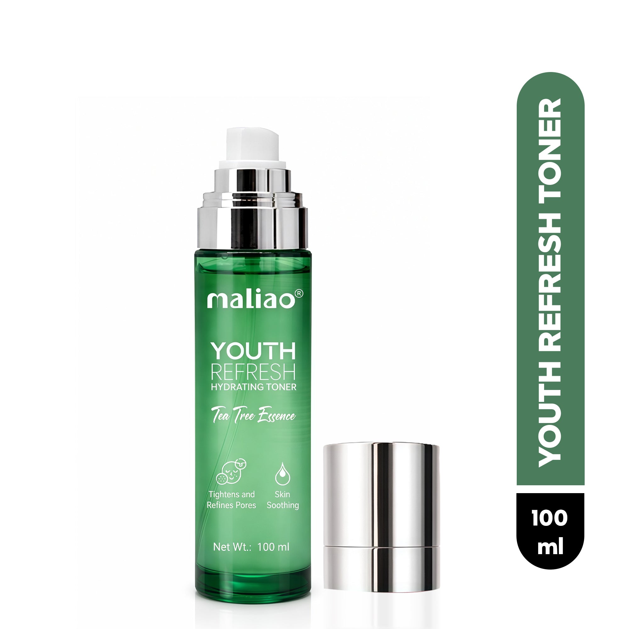 Maliao Youth Freeze Toner with Tea Tree Green - Refreshing and Clarifying Toner for Clear, Youthful Skin Face