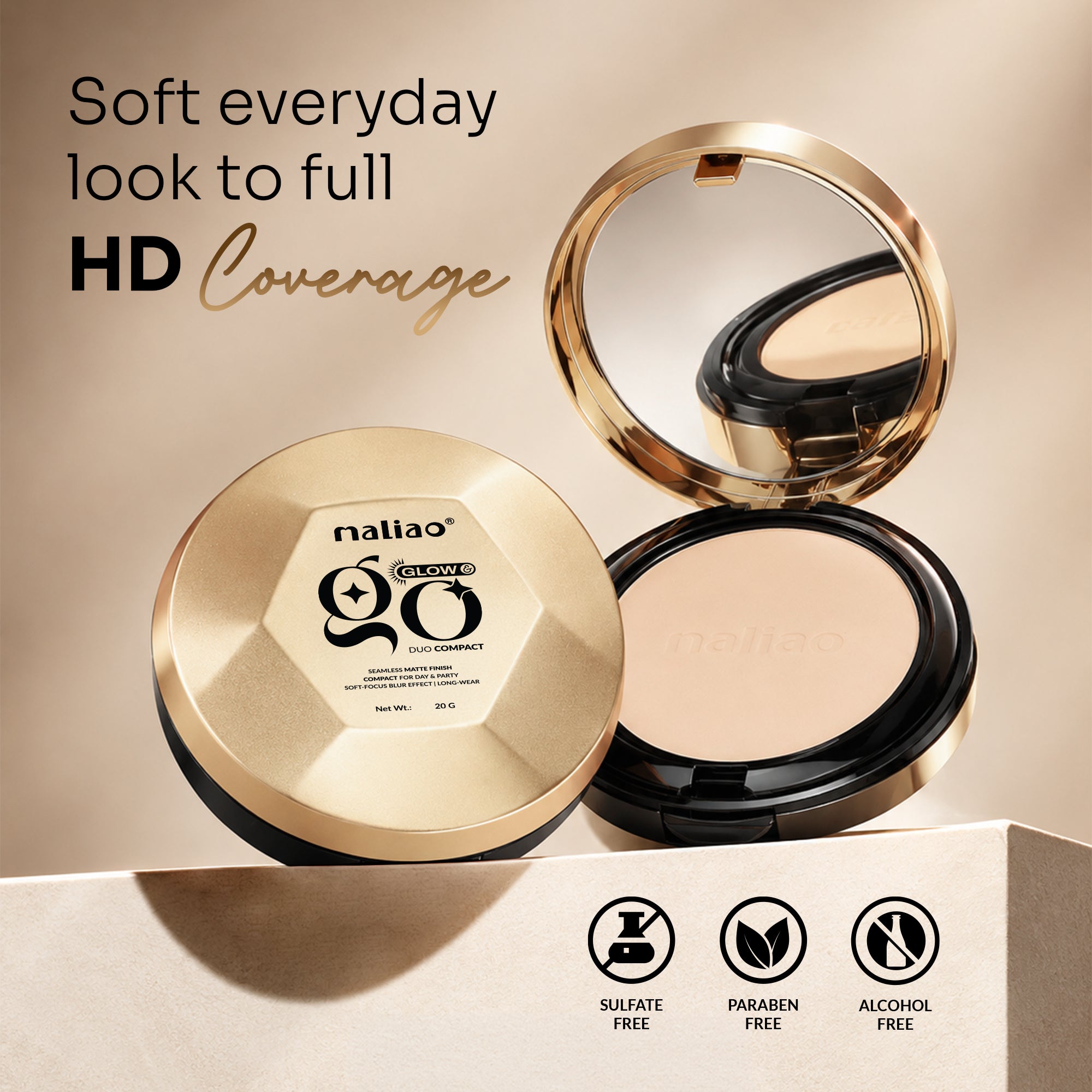 Maliao Whitening Compact Powder Face