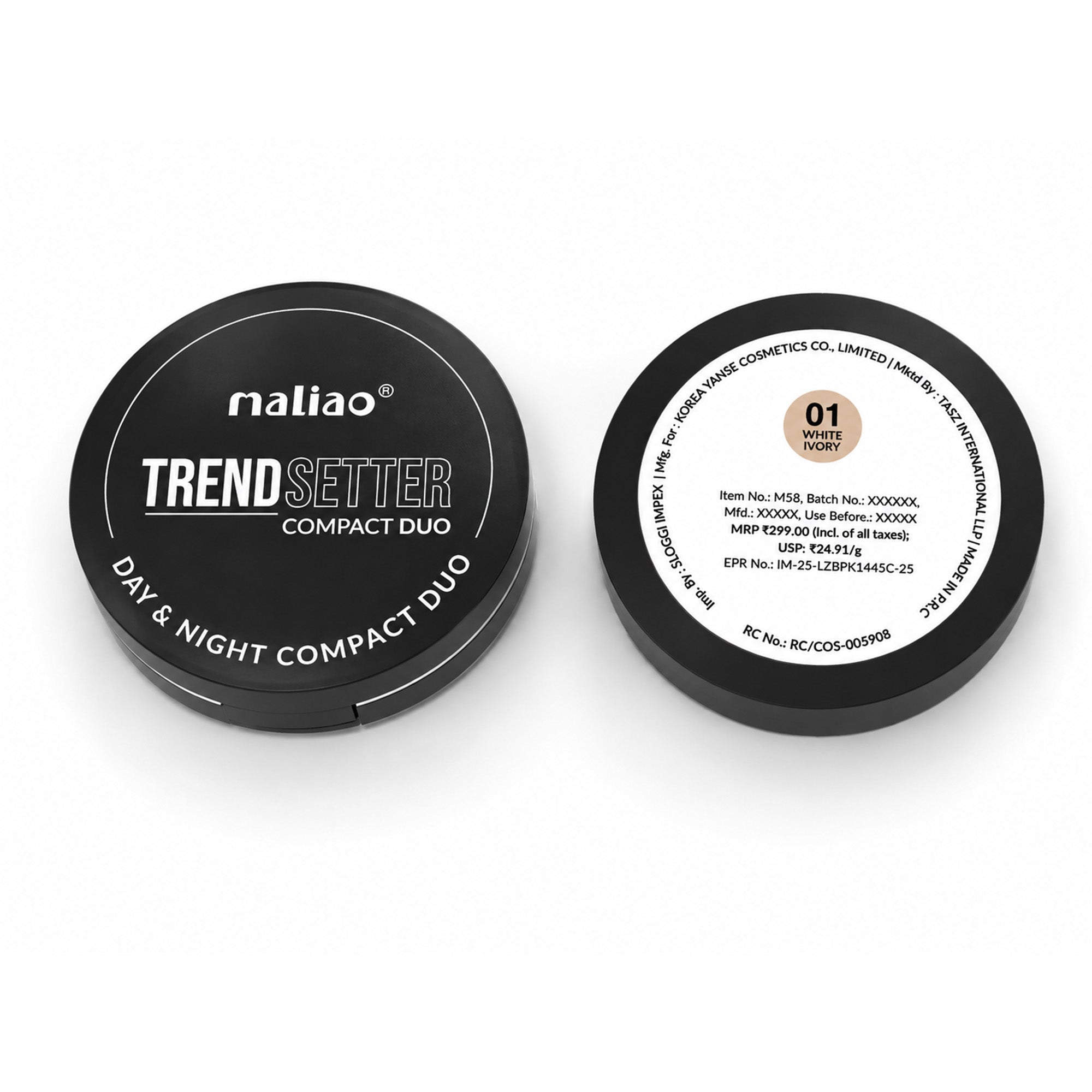 Maliao Bright Powder Soft Focus Crystal Bright Puff Cake Face