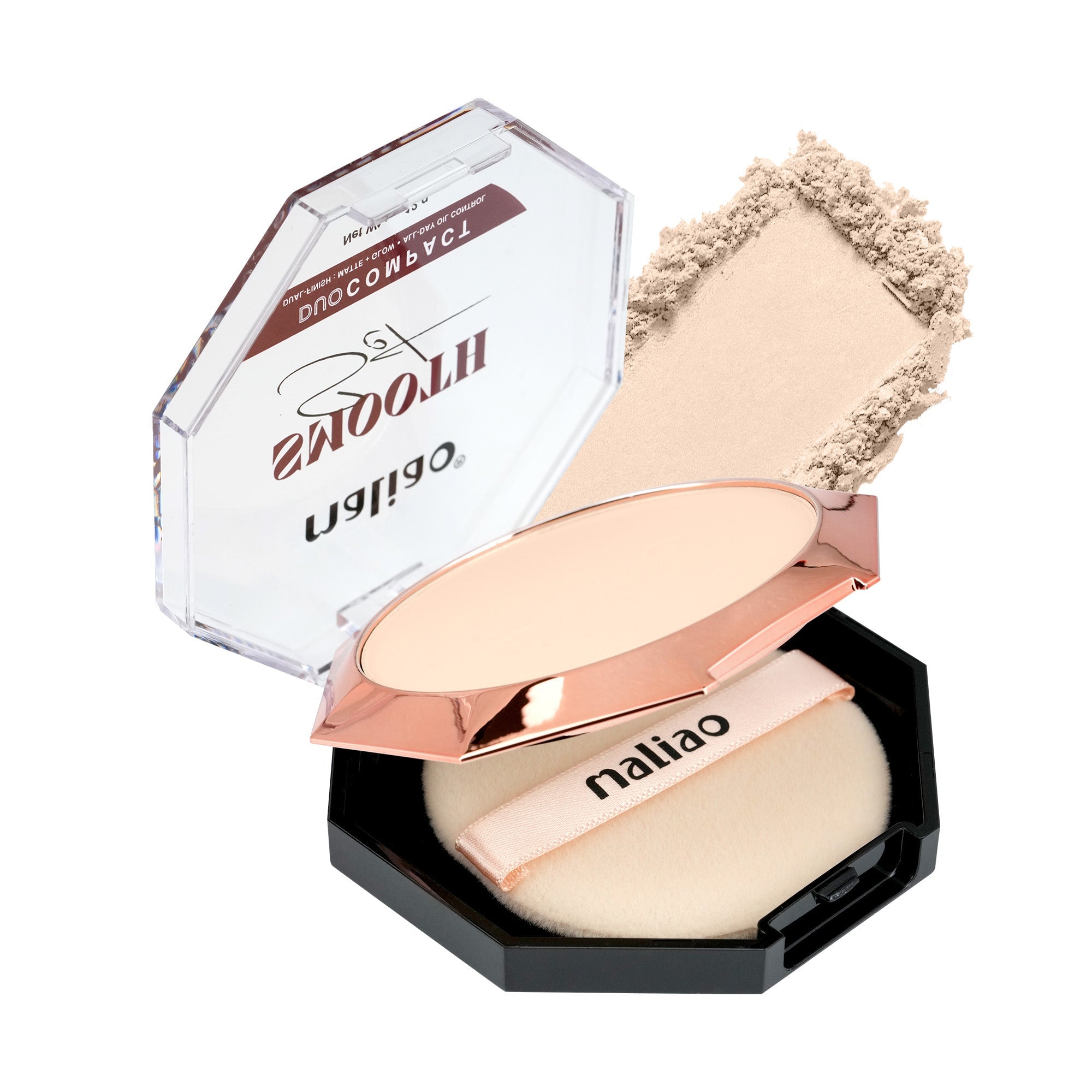 Maliao High Coverage Prime & Fine Matte Pressed Powder Face