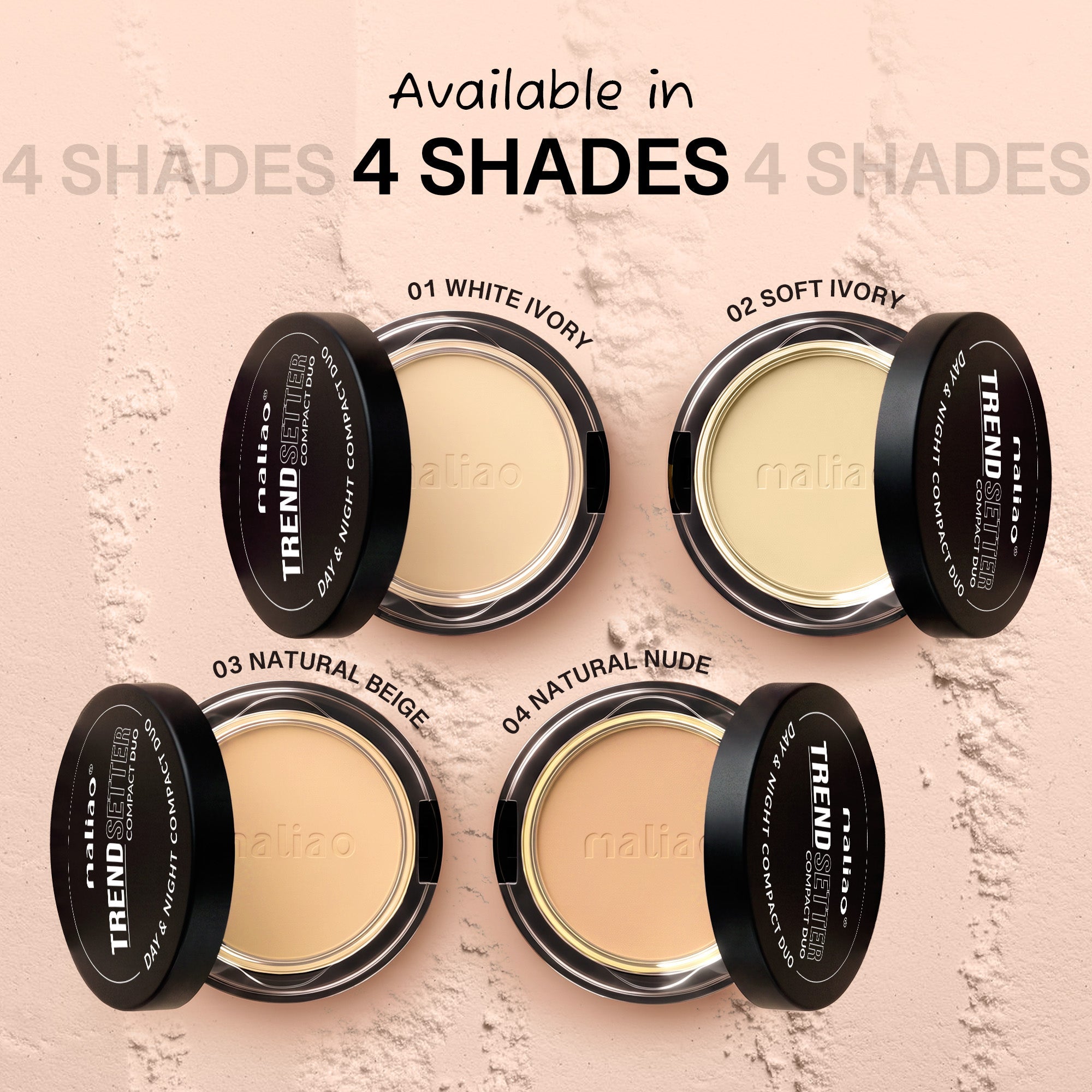 Maliao Bright Powder Soft Focus Crystal Bright Puff Cake Face
