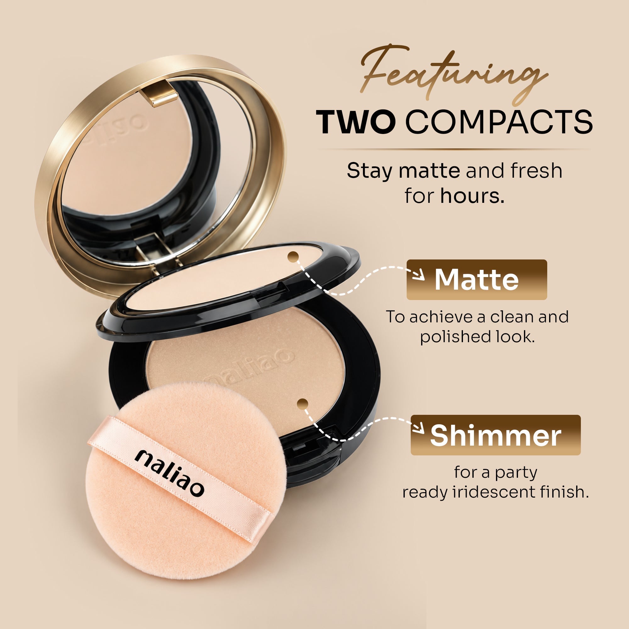 Maliao Whitening Compact Powder Face