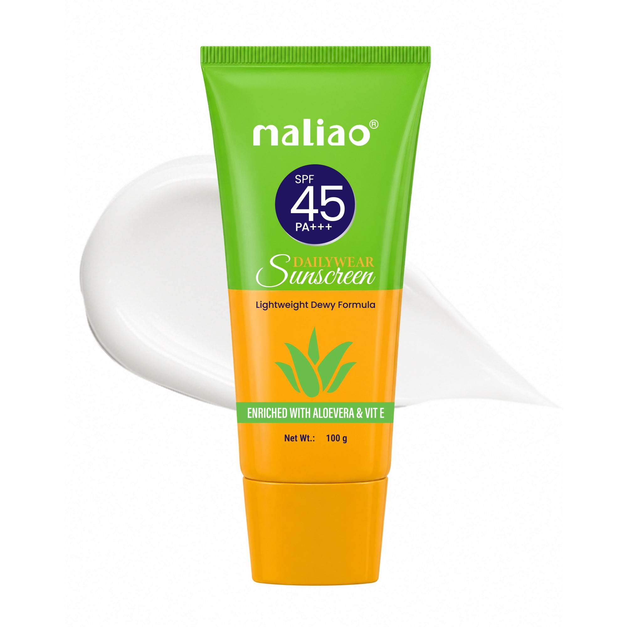Maliao Dailywear Sunscreen SPF 45 PA+++ Face