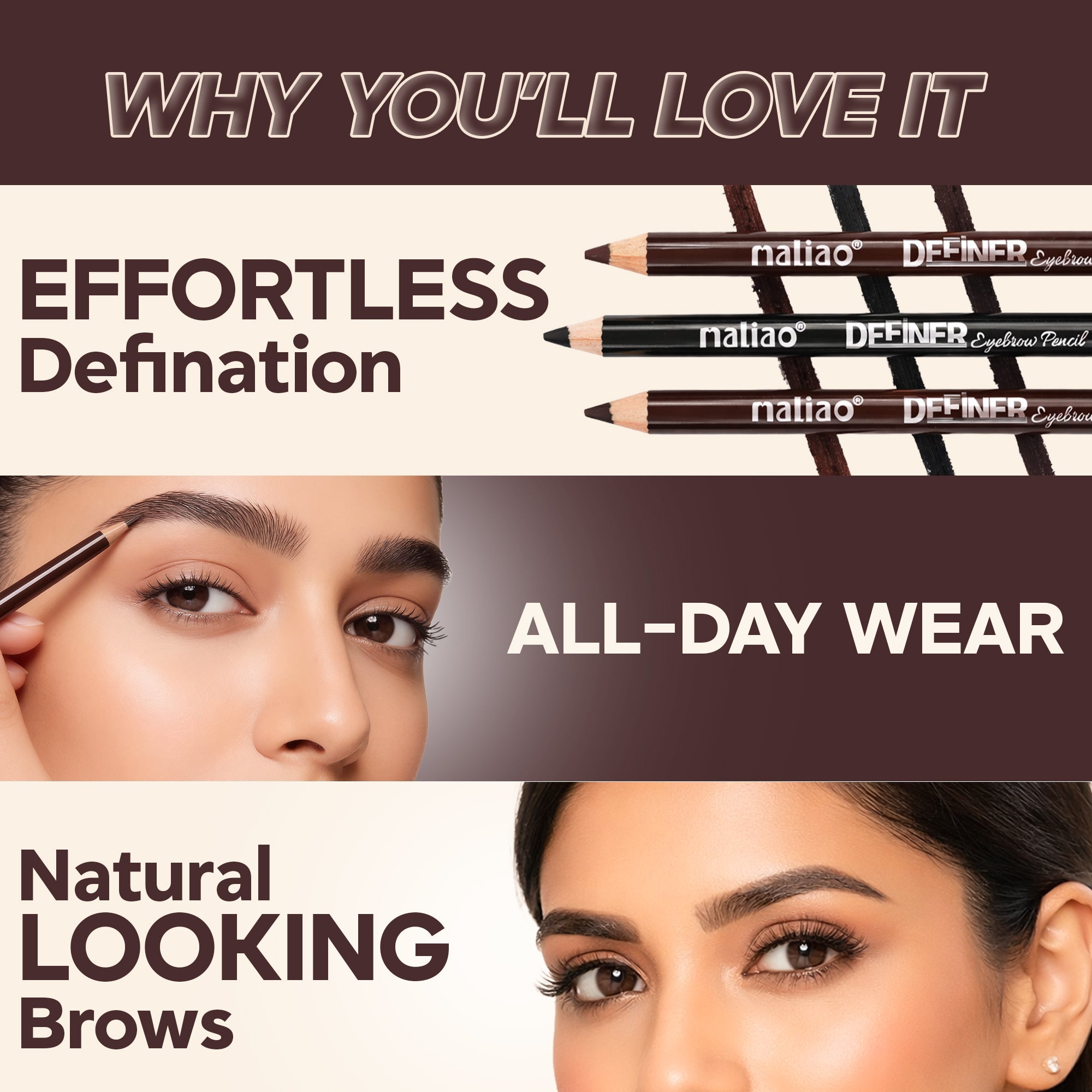 Maliao Definer Eyebrow Pencil Eye