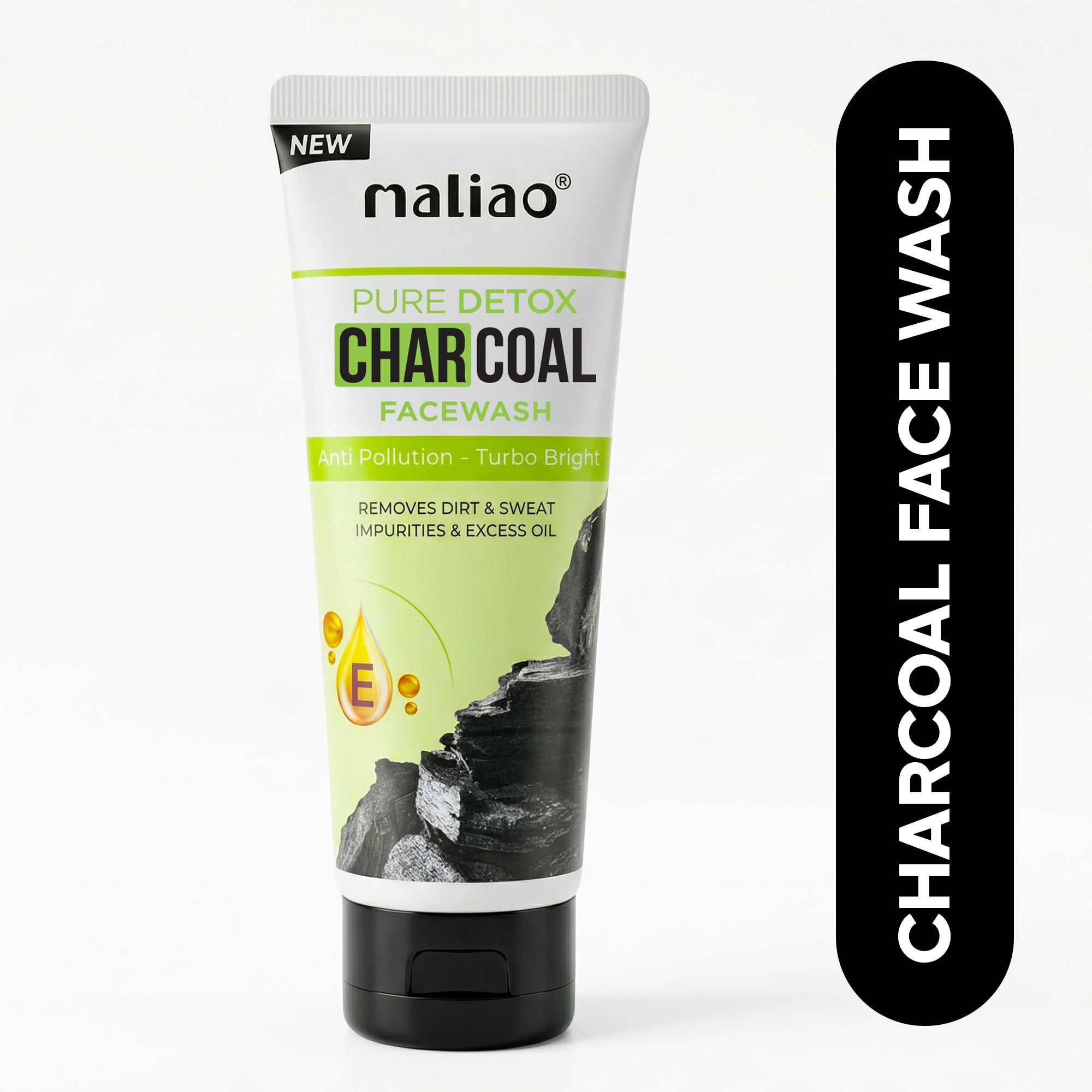 Maliao Pure Detox Charcoal Face wash Face