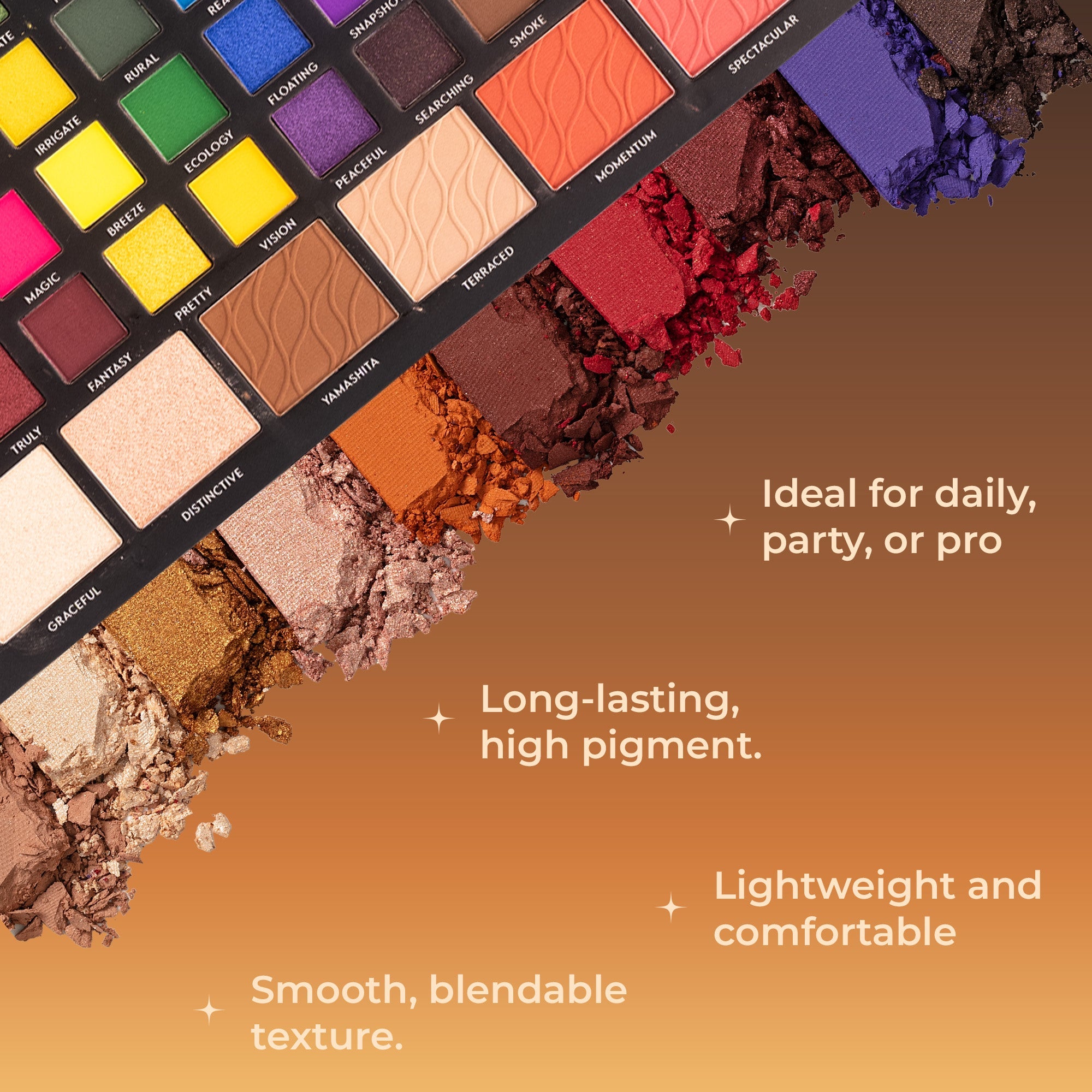 Maliao Terraced Makeup Palette - 56 Color Makeup Set Palette de Fards Face, Eye
