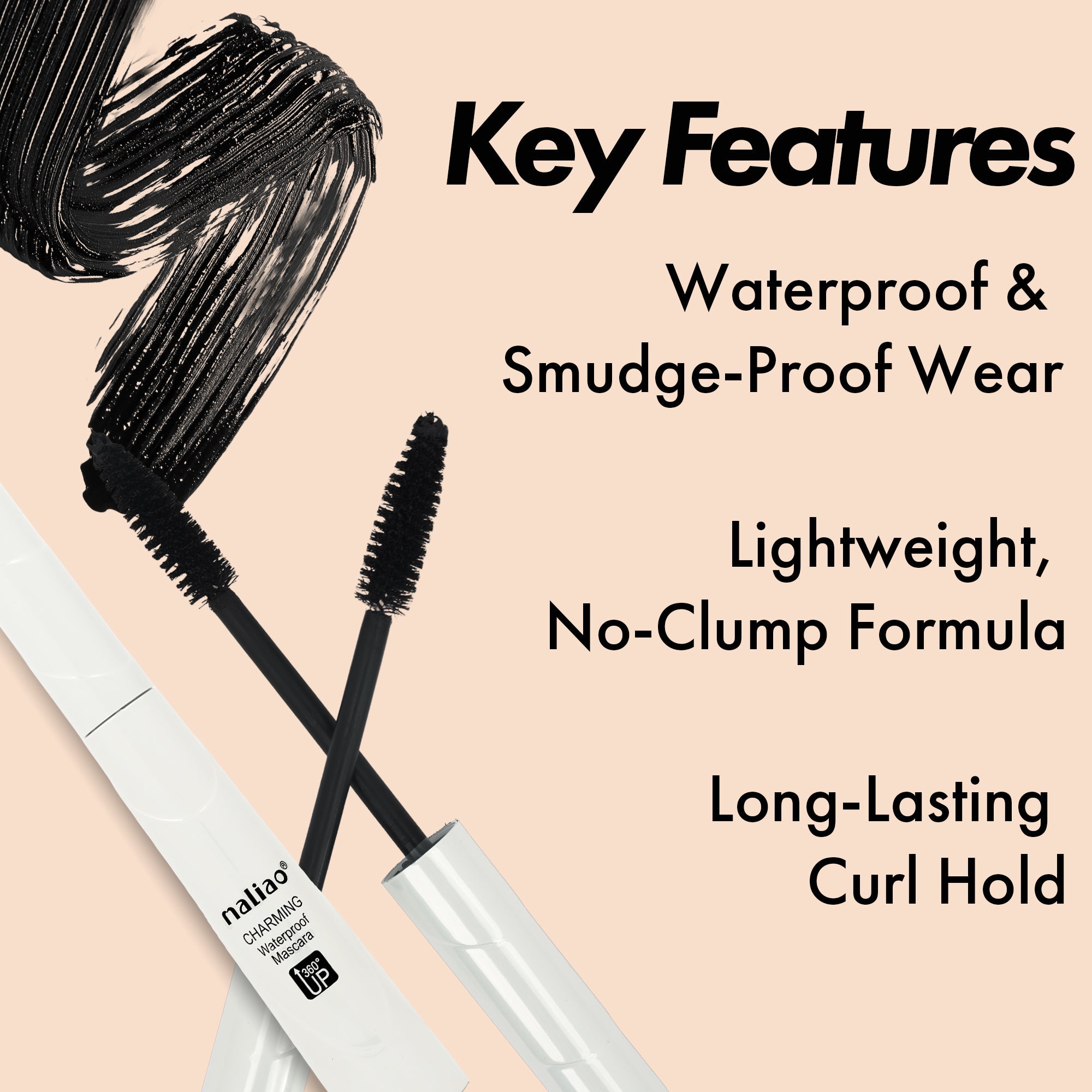 Maliao Charming Waterproof Mascara Face